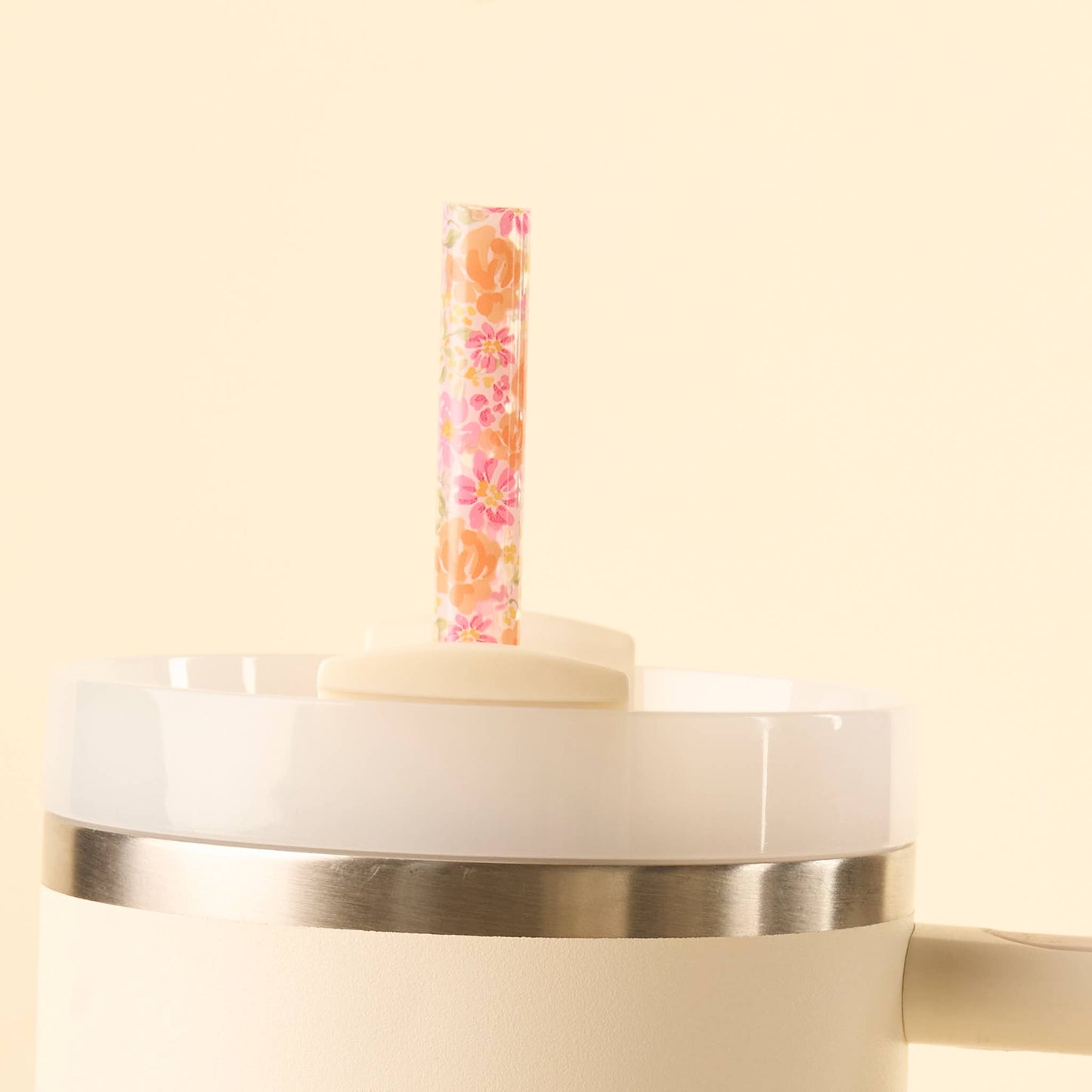 40 oz Tumbler Straw Set-Secret Garden Pink