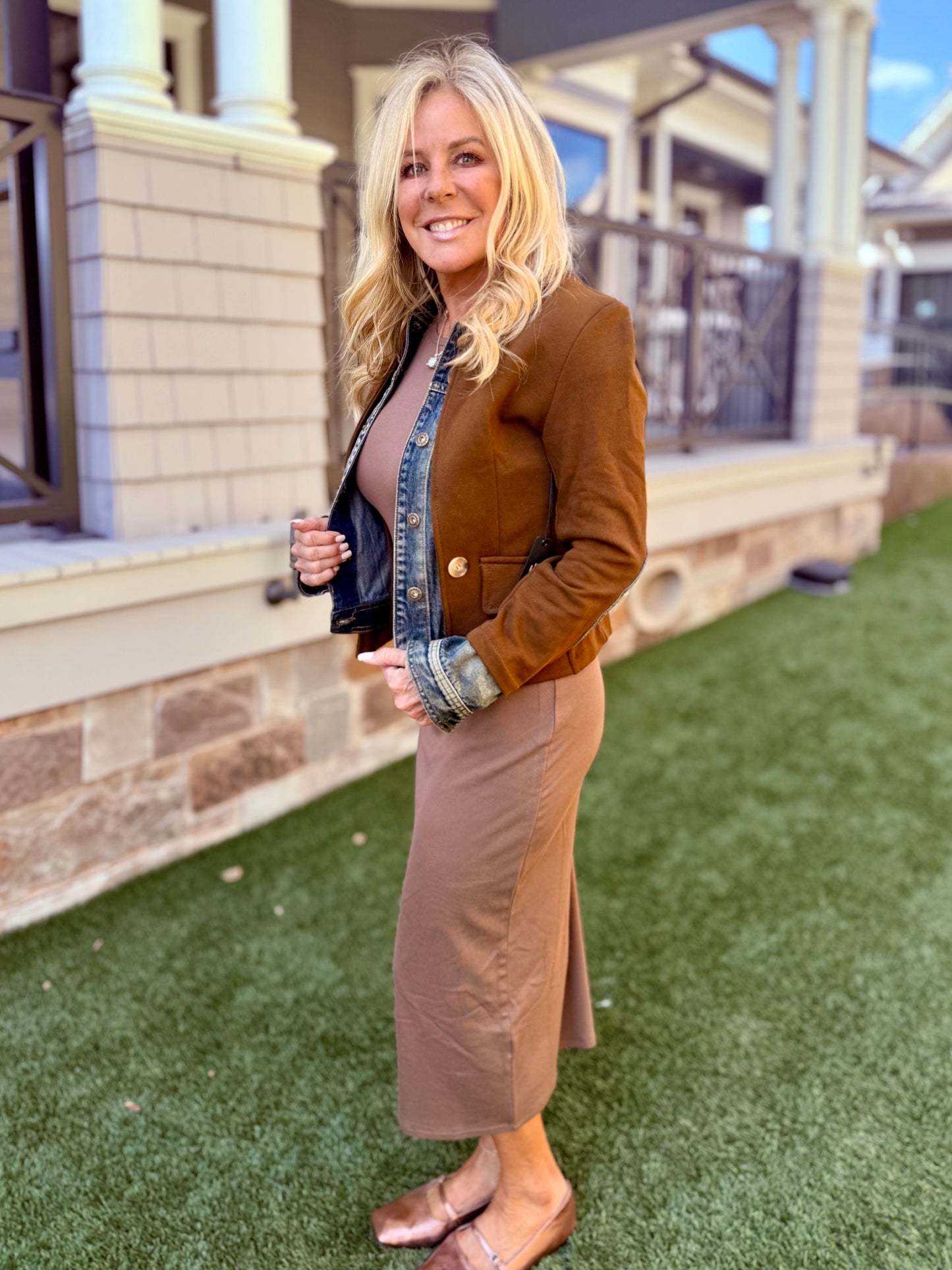 Mix It Up Fall Brown Jacket