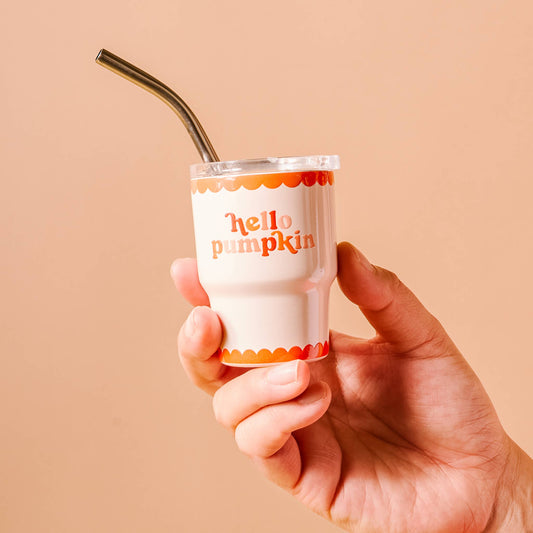 2 oz Tiny Tumbler-Hello Pumpkin