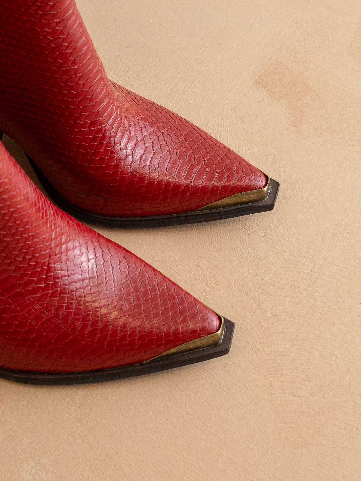 Frankie Red Pointed Toe Bootie