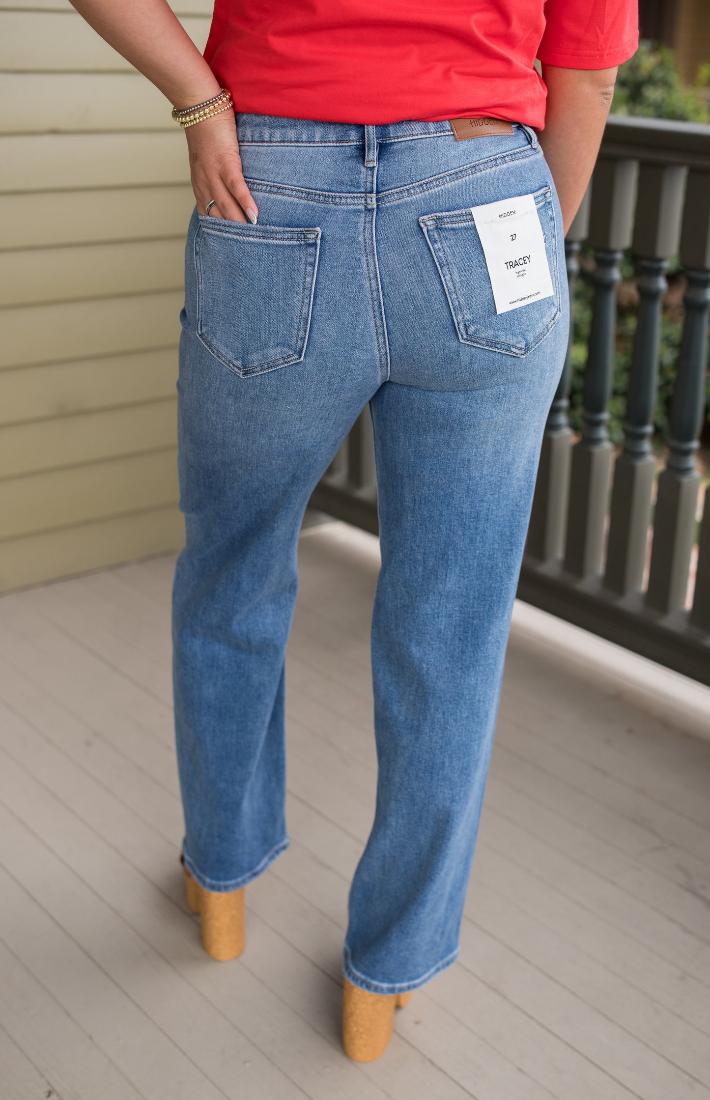 Tracey Stretchy High Rise Straight Jean