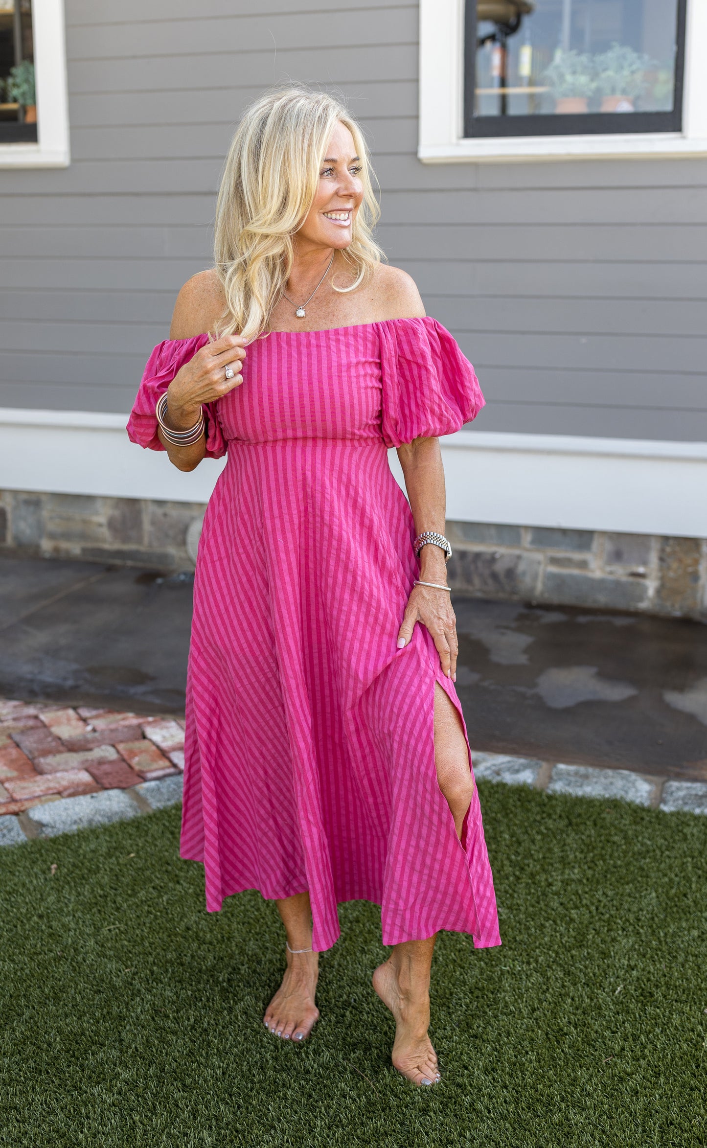 Dahlia Stripe Dress