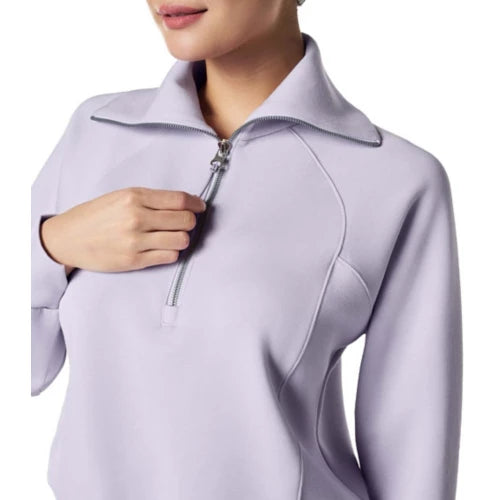 SPANX AirEssentials Half Zip in Violet Air