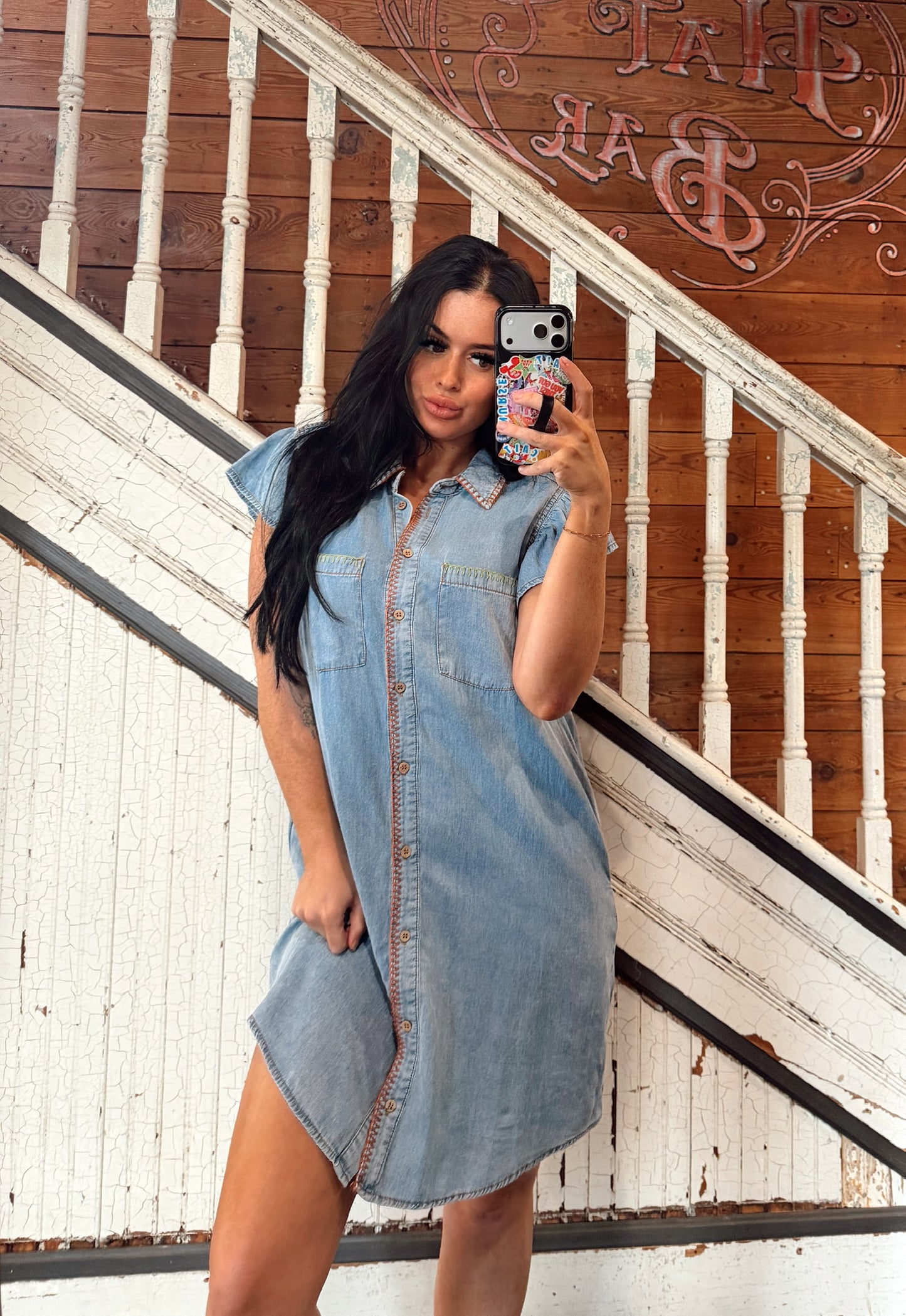 Sunset Denim Dress