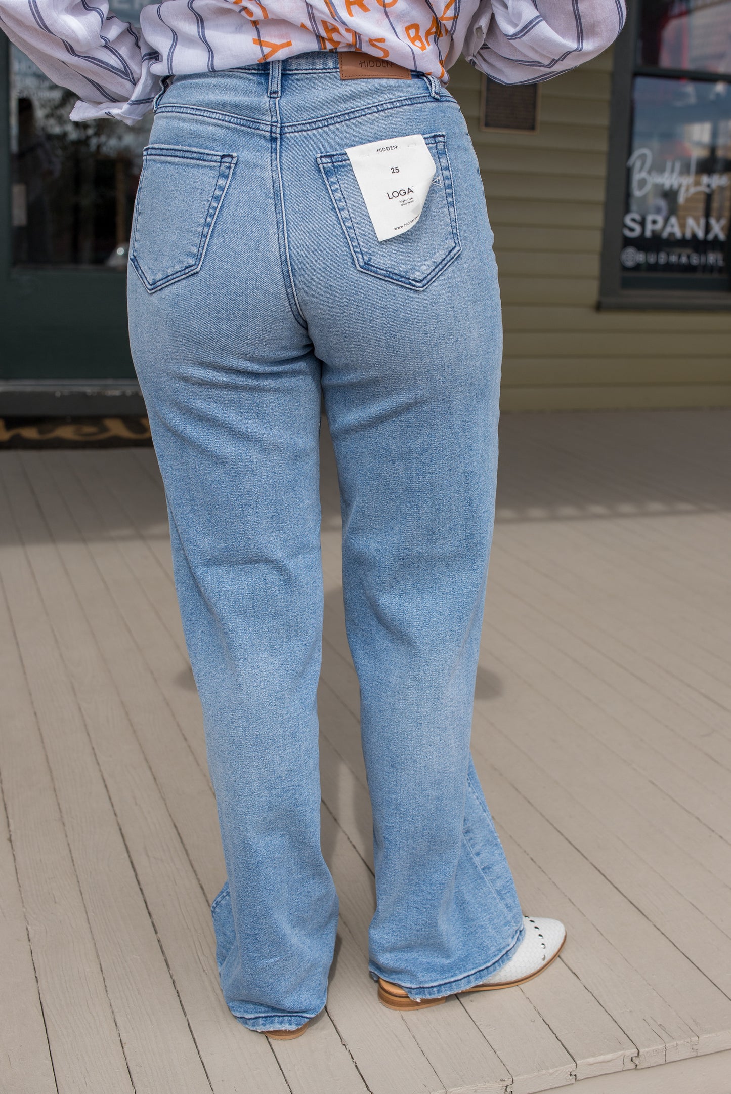 Logan Stretchy Curved Seam Dad Jean