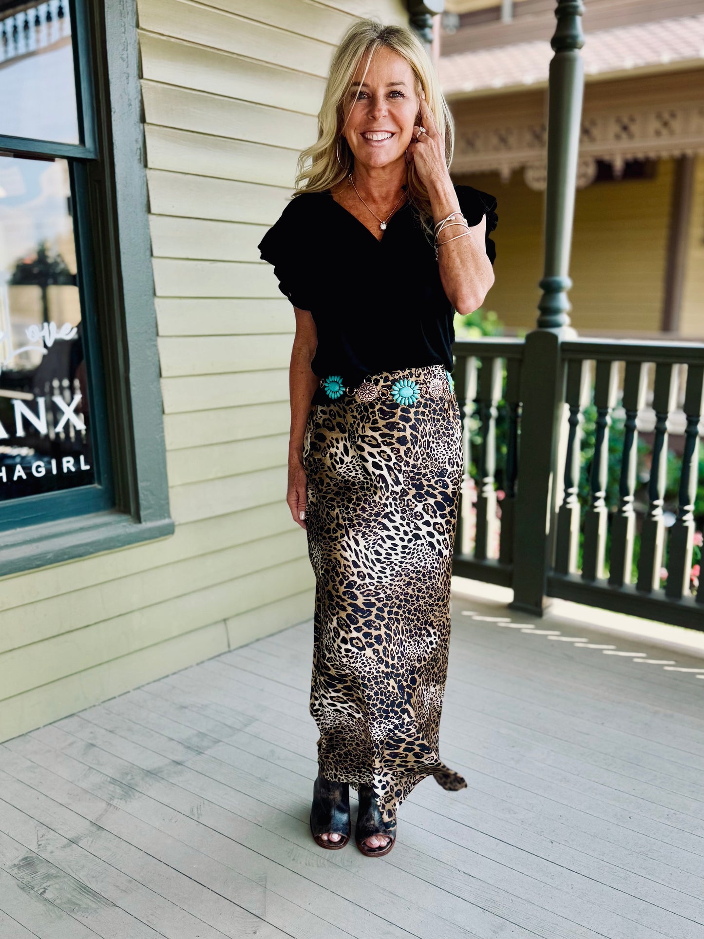 Wild at Heart Satin Skirt