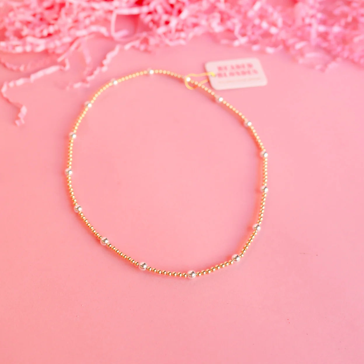 Olive Gold w/ Silver Necklace