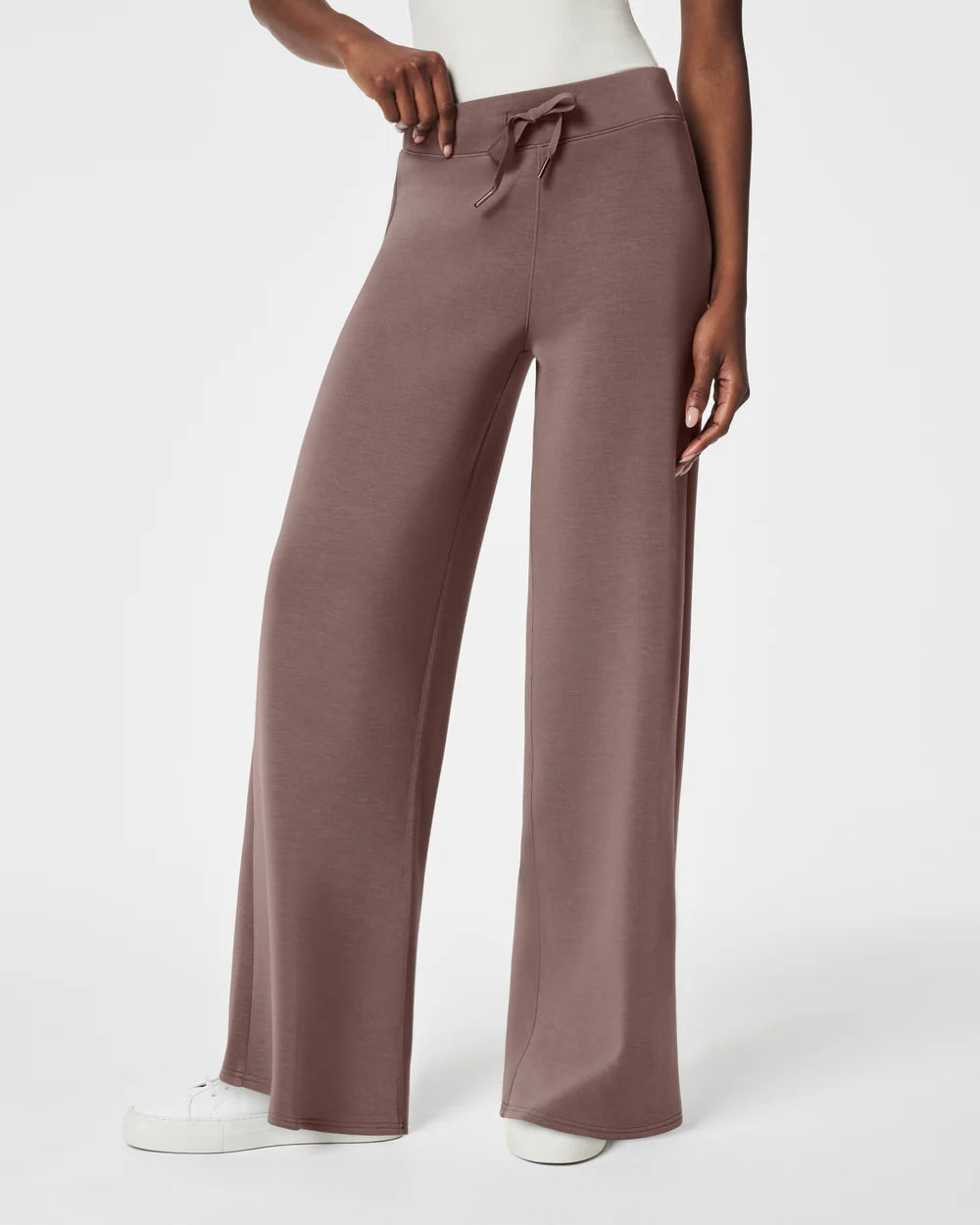 SPANX AirEssentials Wide Leg Pant in Smoke