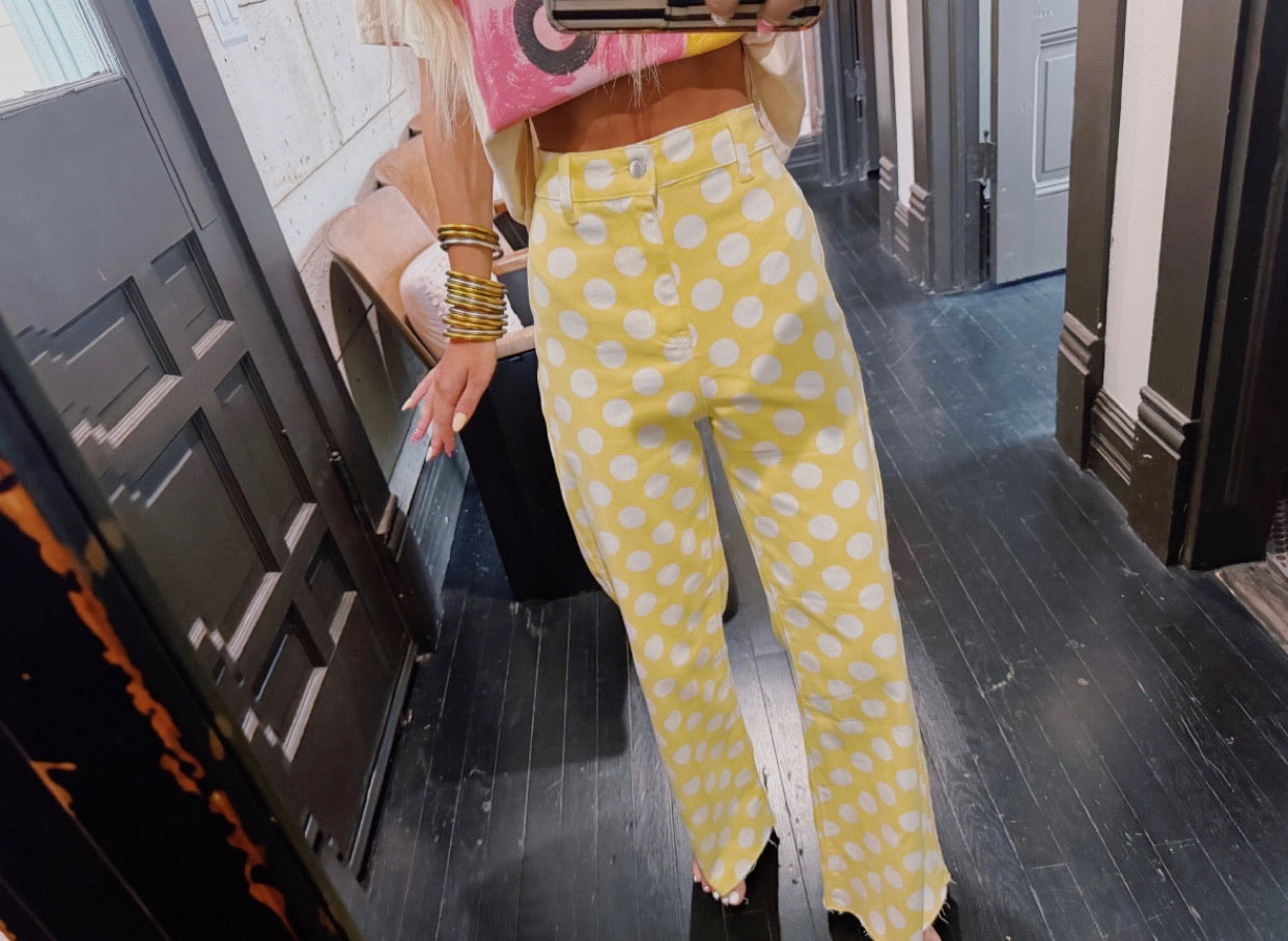 Daisy Dot Denim