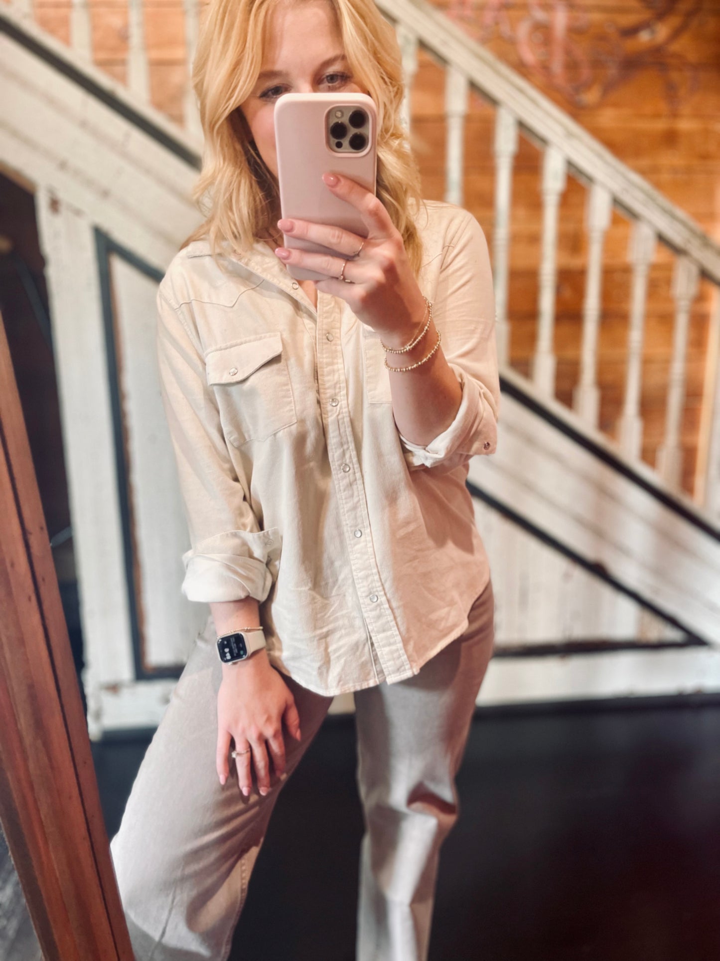 Star Button Down