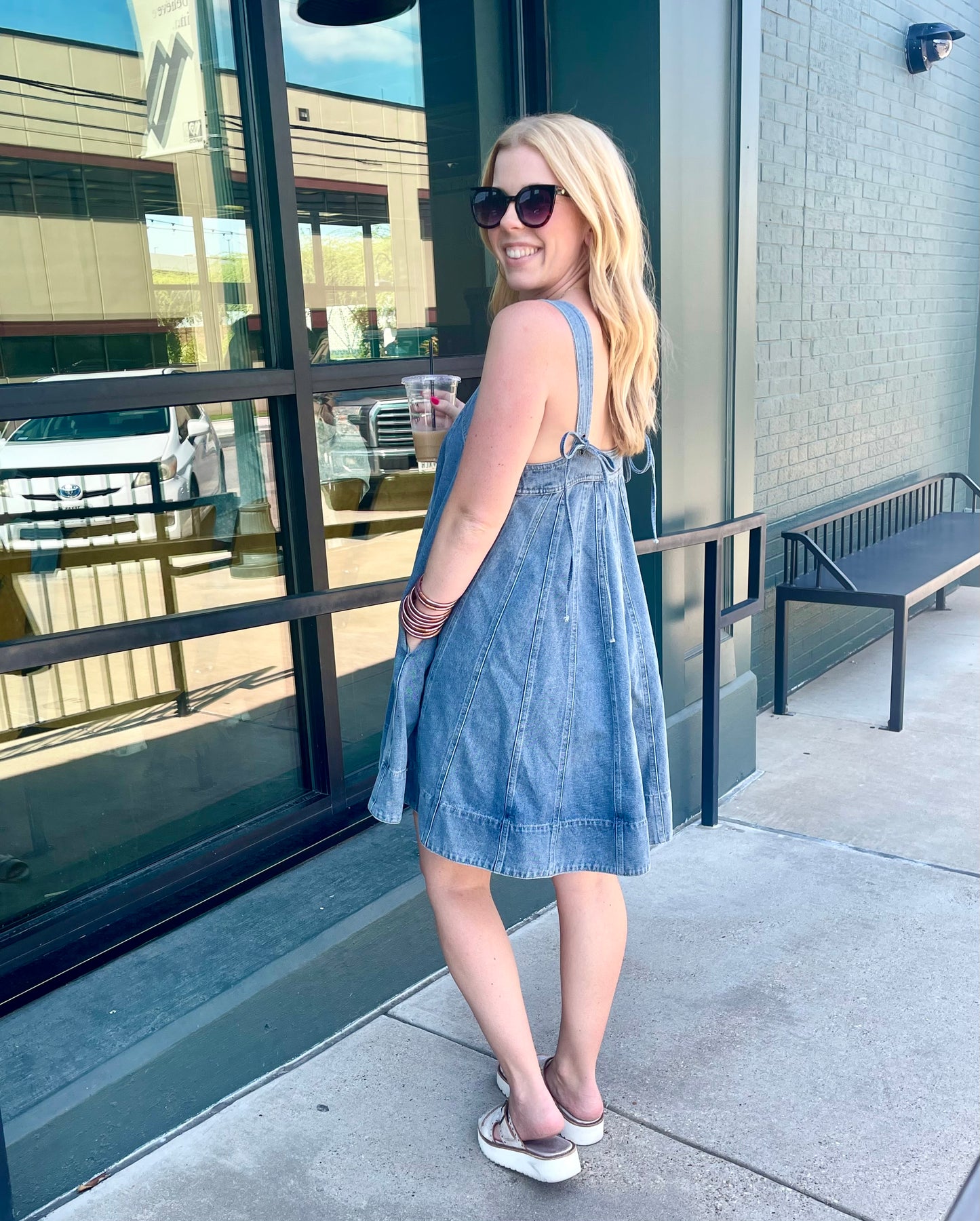 Diamond Denim Dress