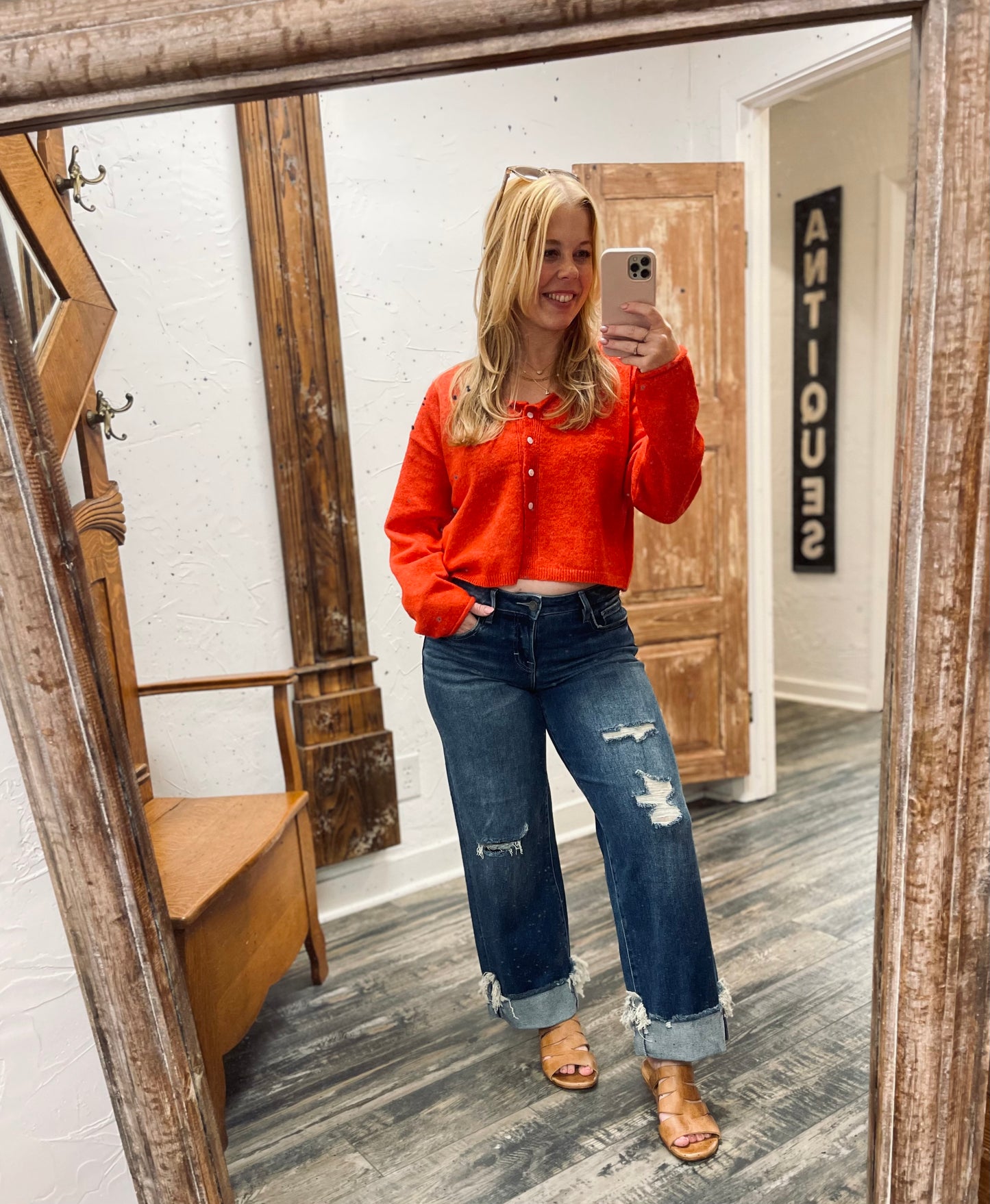 Basic Red Cardi