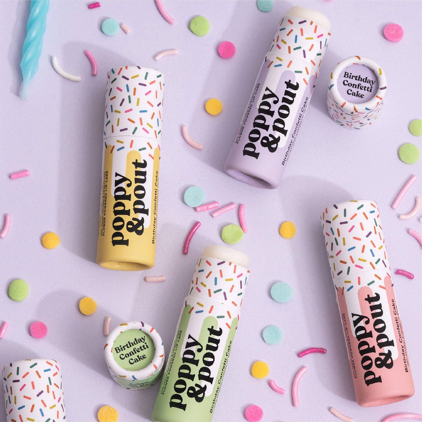 Poppy & Pout Lip Balm, Purple