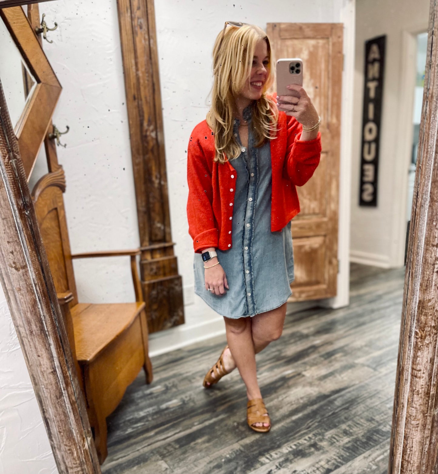 Basic Red Cardi