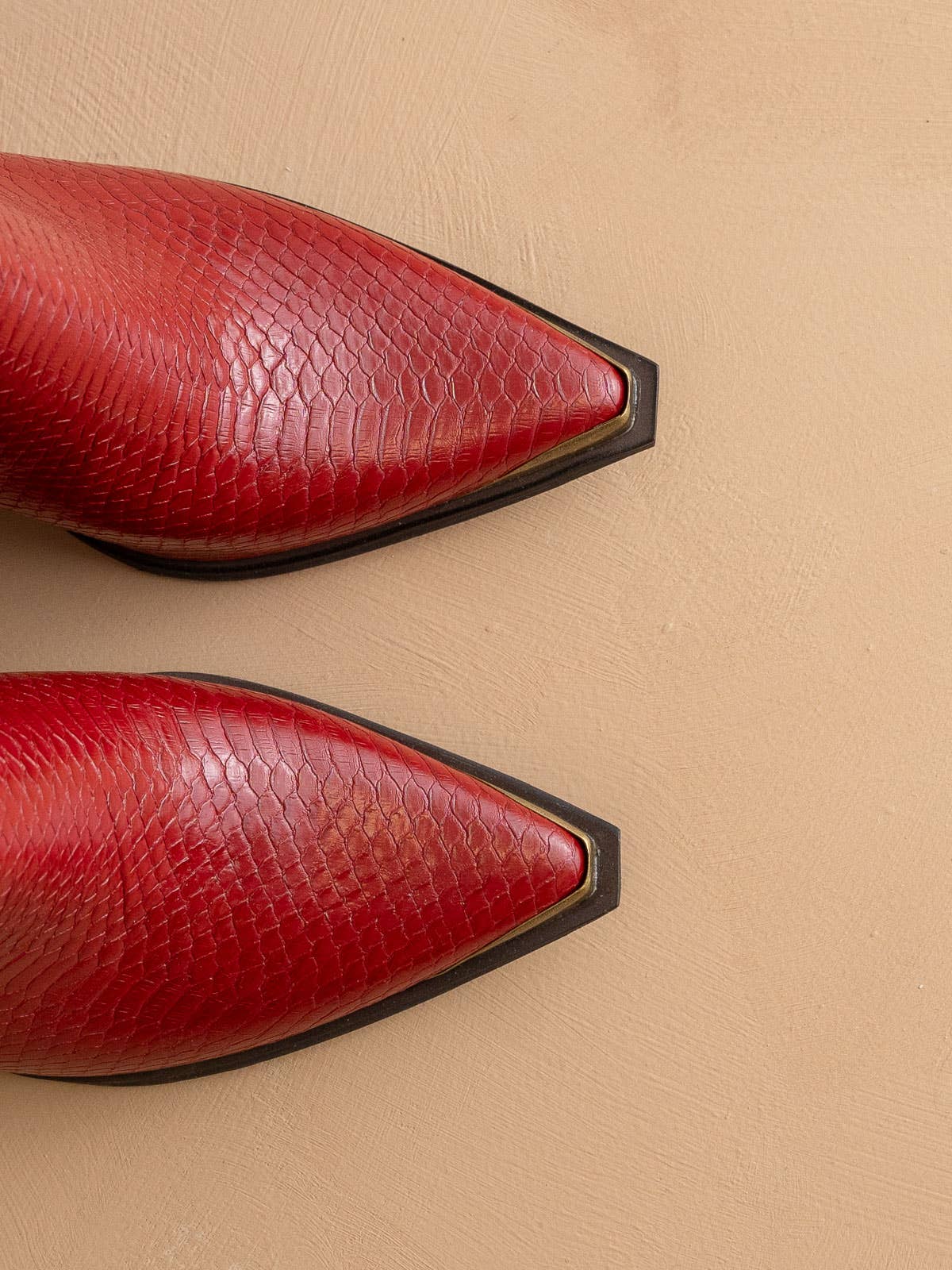 Frankie Red Pointed Toe Bootie