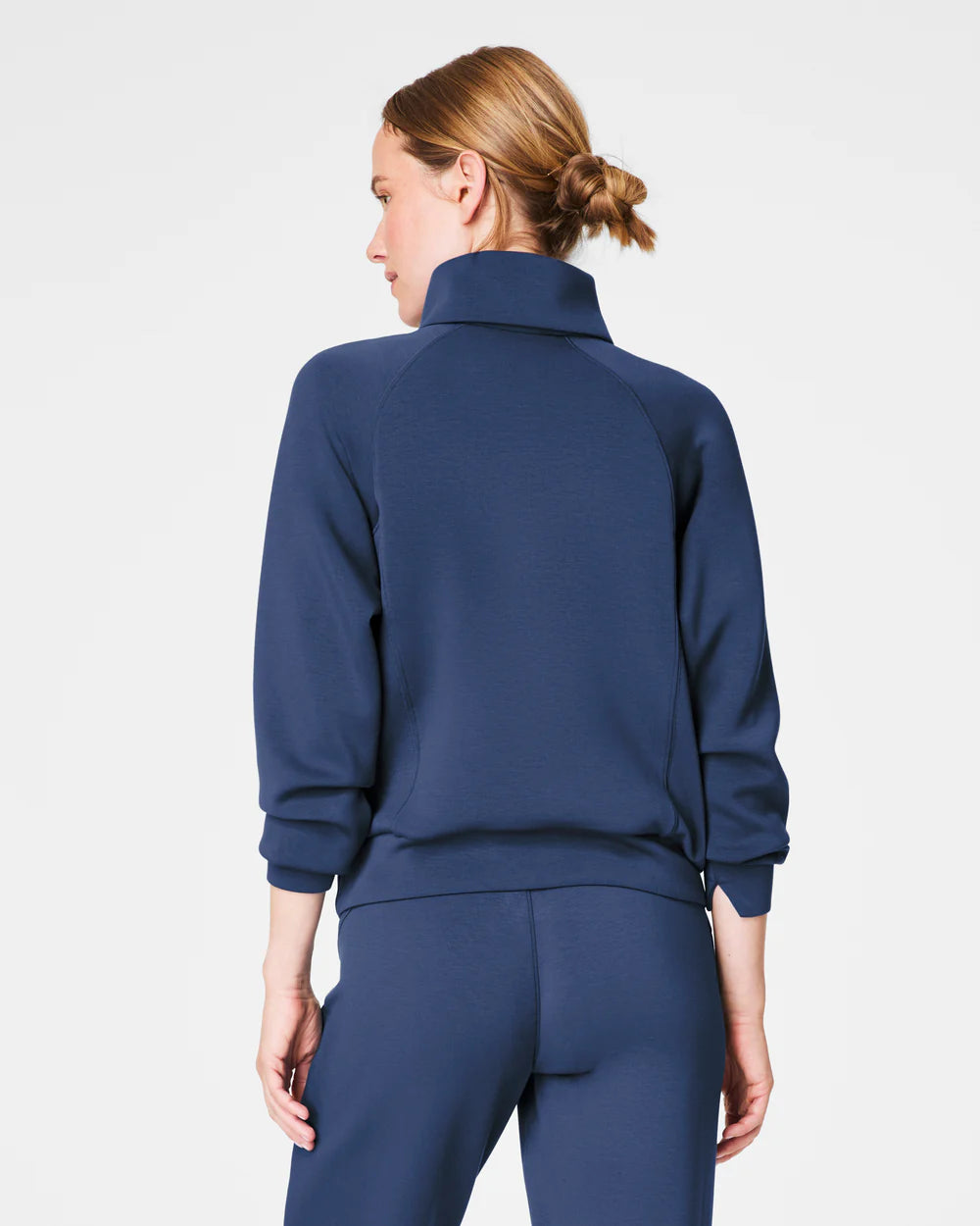 SPANX AirEssentials Half Zip in Faded Indigo