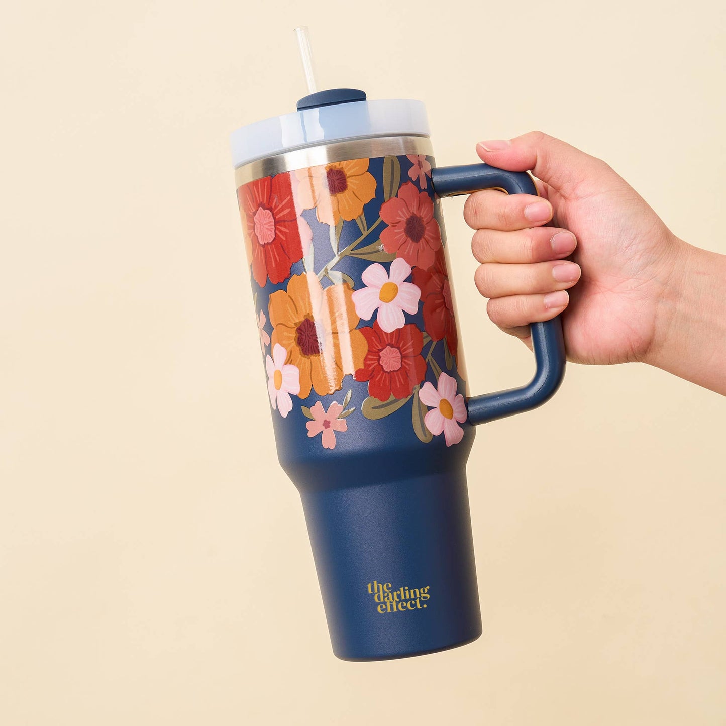 40oz Wild About You Navy Tumbler
