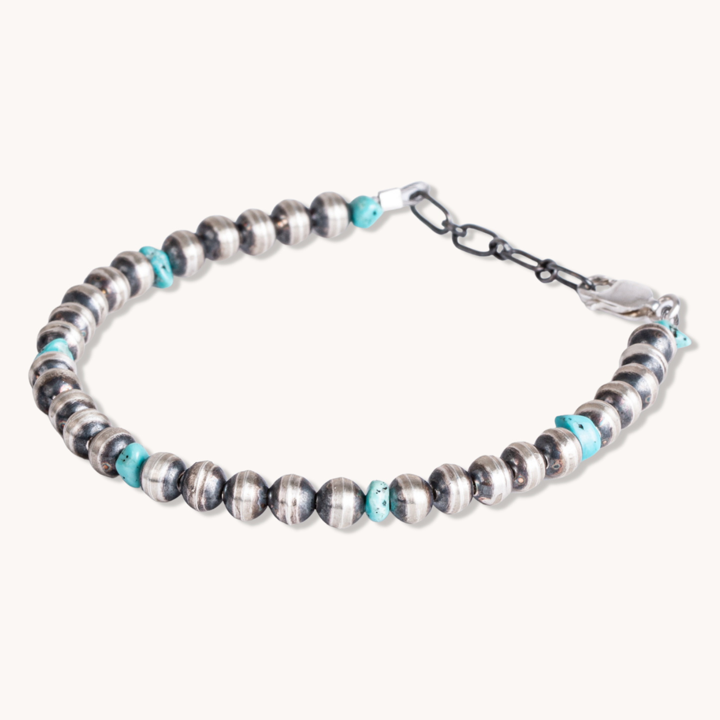 Turquoise Classic Pearls Bracelet (5mm)