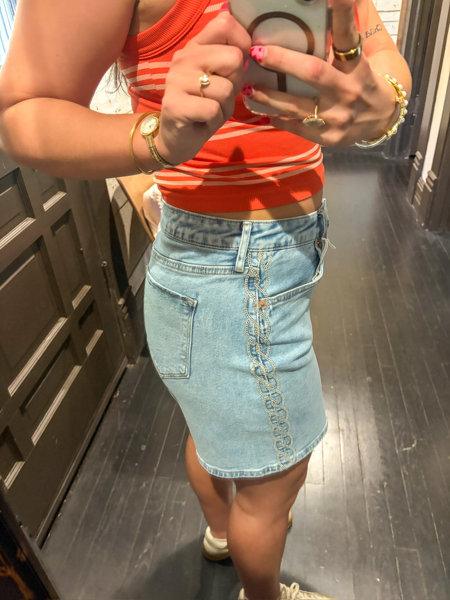 Waveberry Longer Denim Shorts
