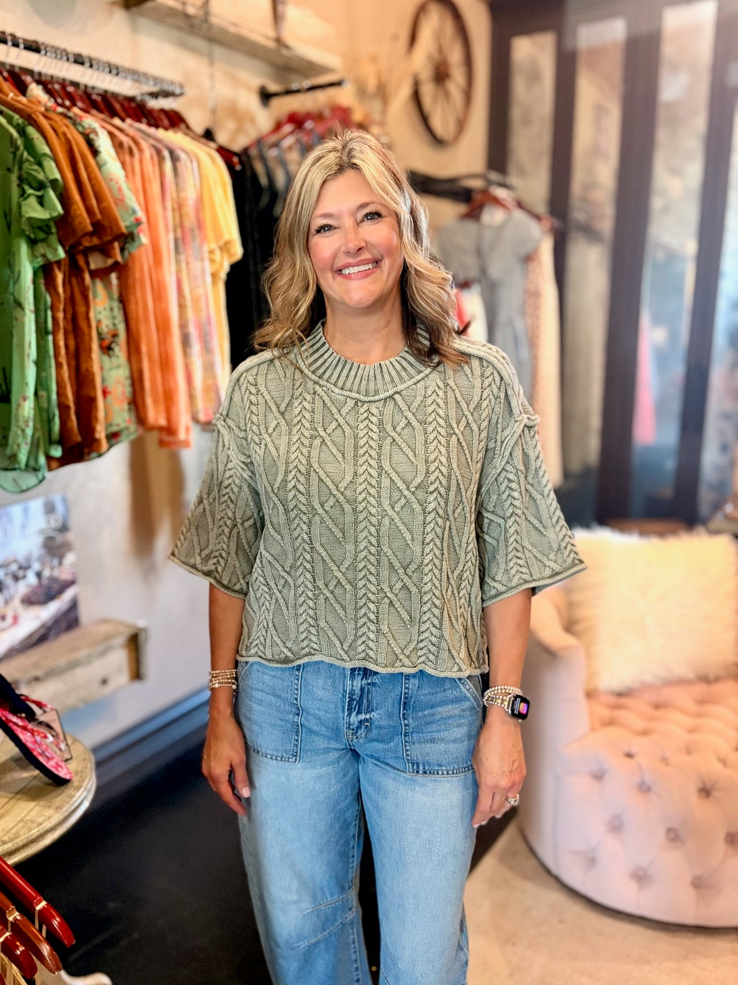 Cable Knit Cutie Sweater