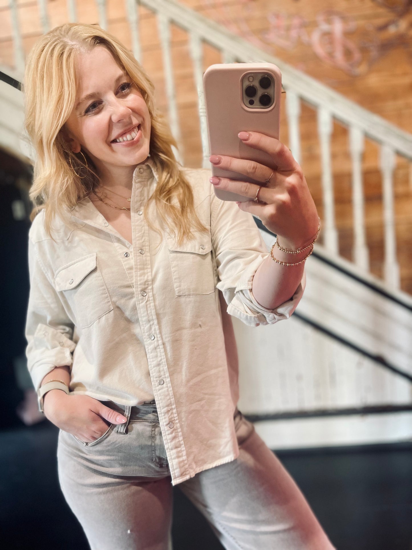 Star Button Down