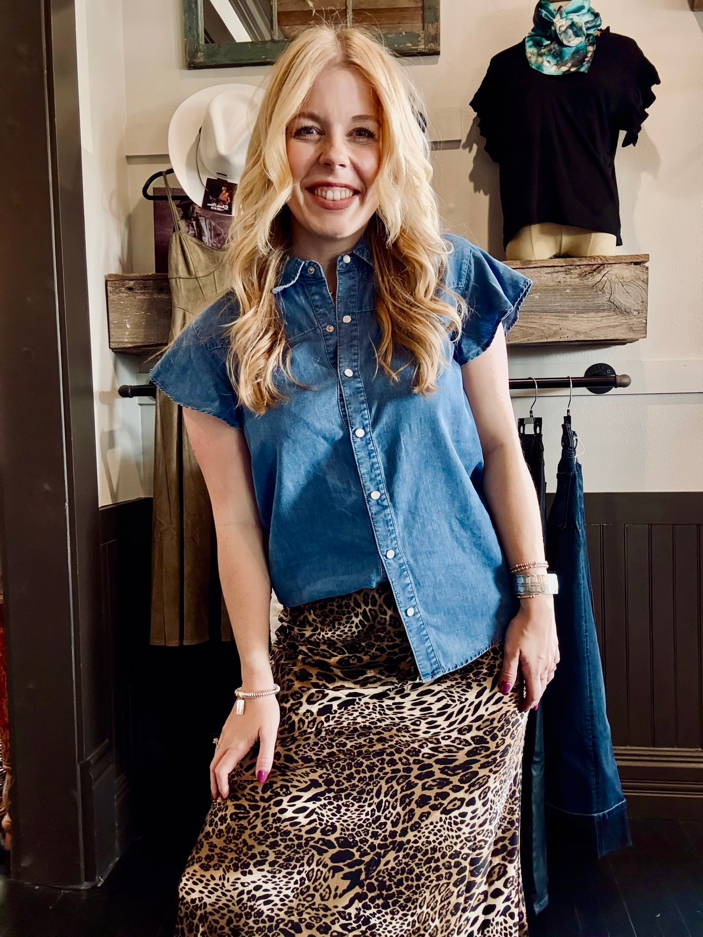 Wild at Heart Satin Skirt