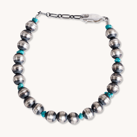 Turquoise Grand Pearls Bracelet (7mm)