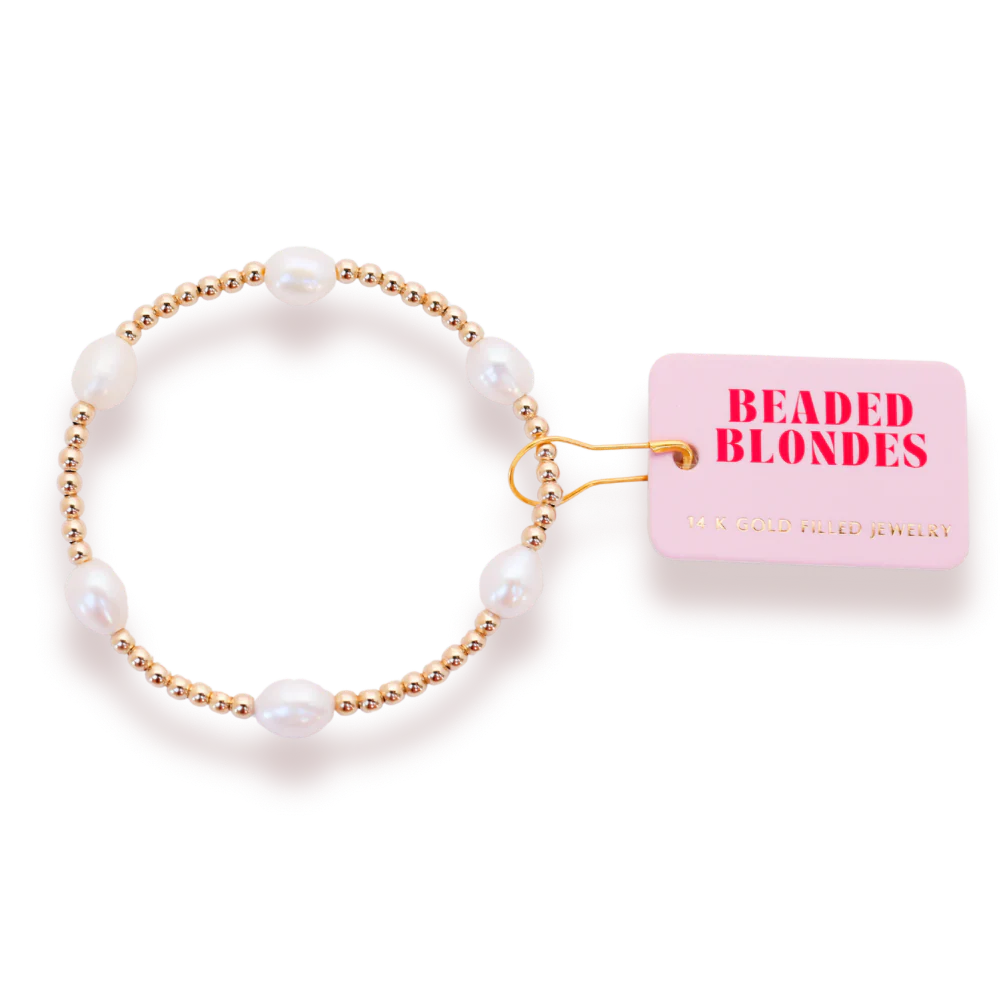 Pearl Poppi Bracelet in Gold