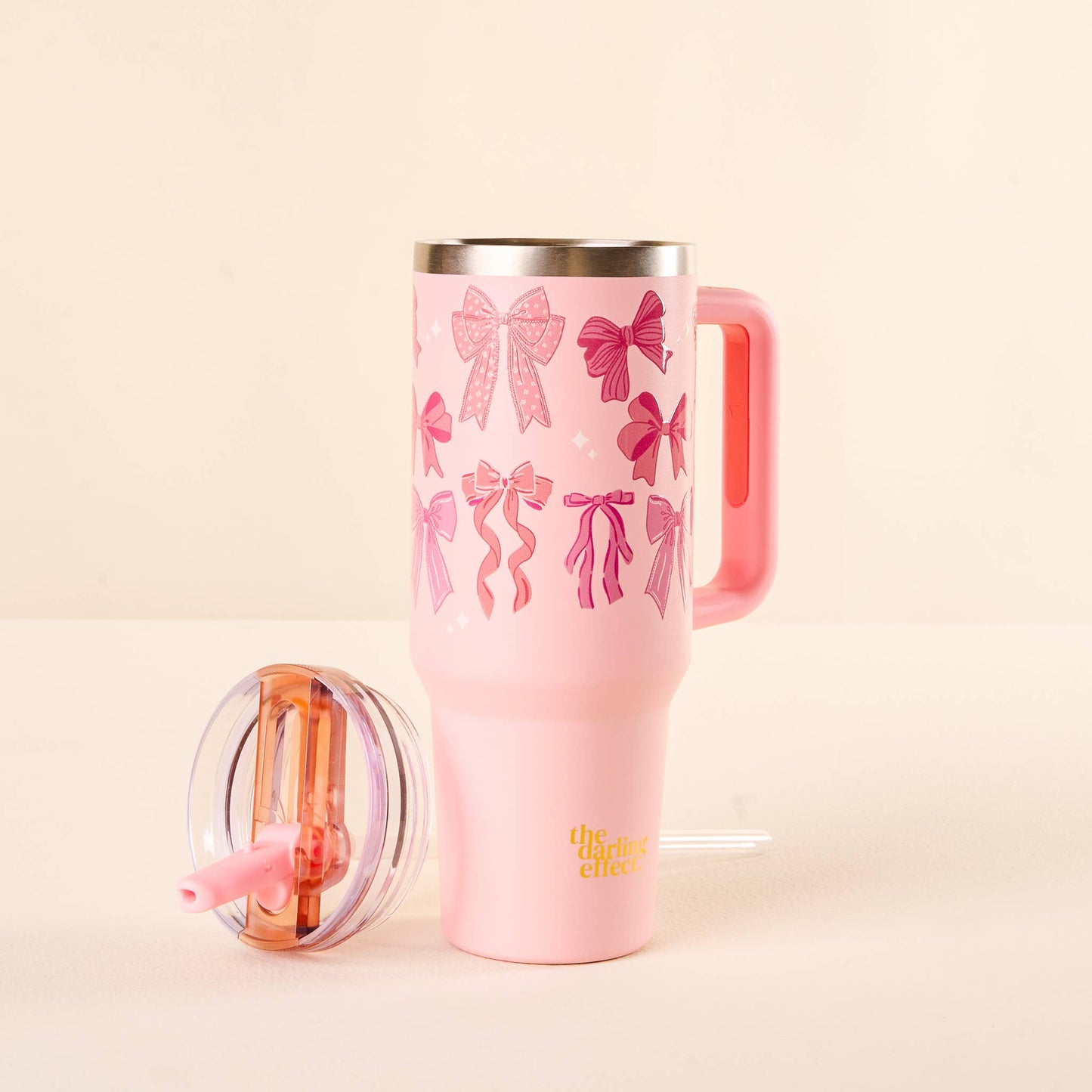 40oz Tumbler-Blushing Bows