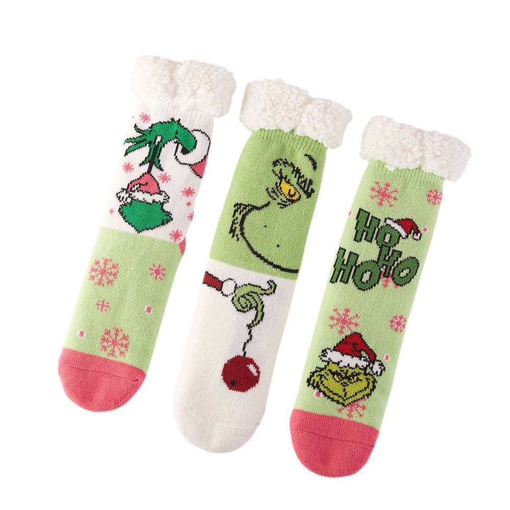 Holiday Grinch Socks