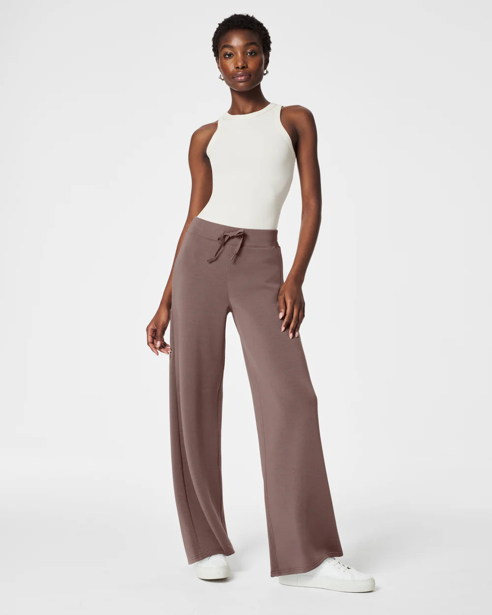 SPANX AirEssentials Wide Leg Pant in Smoke