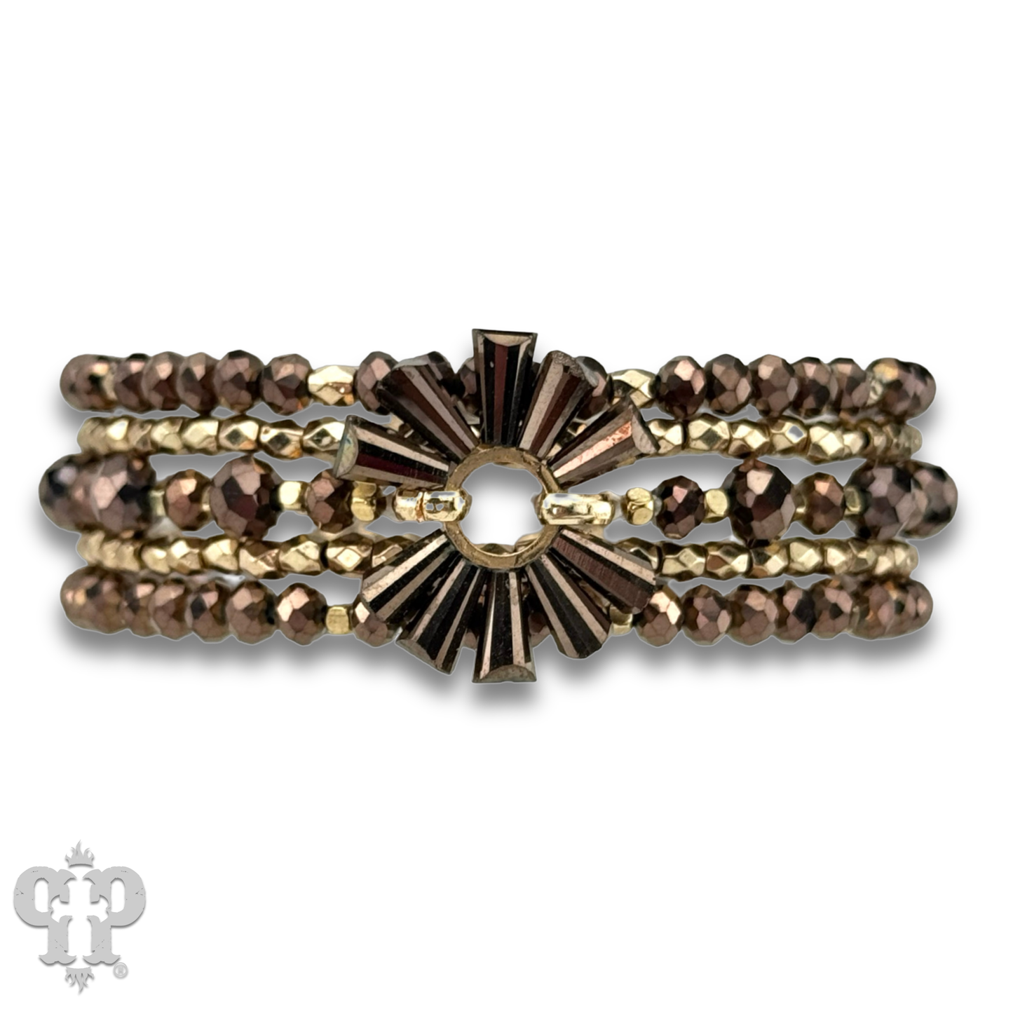 Bronze Mixed Bead Bracelet
