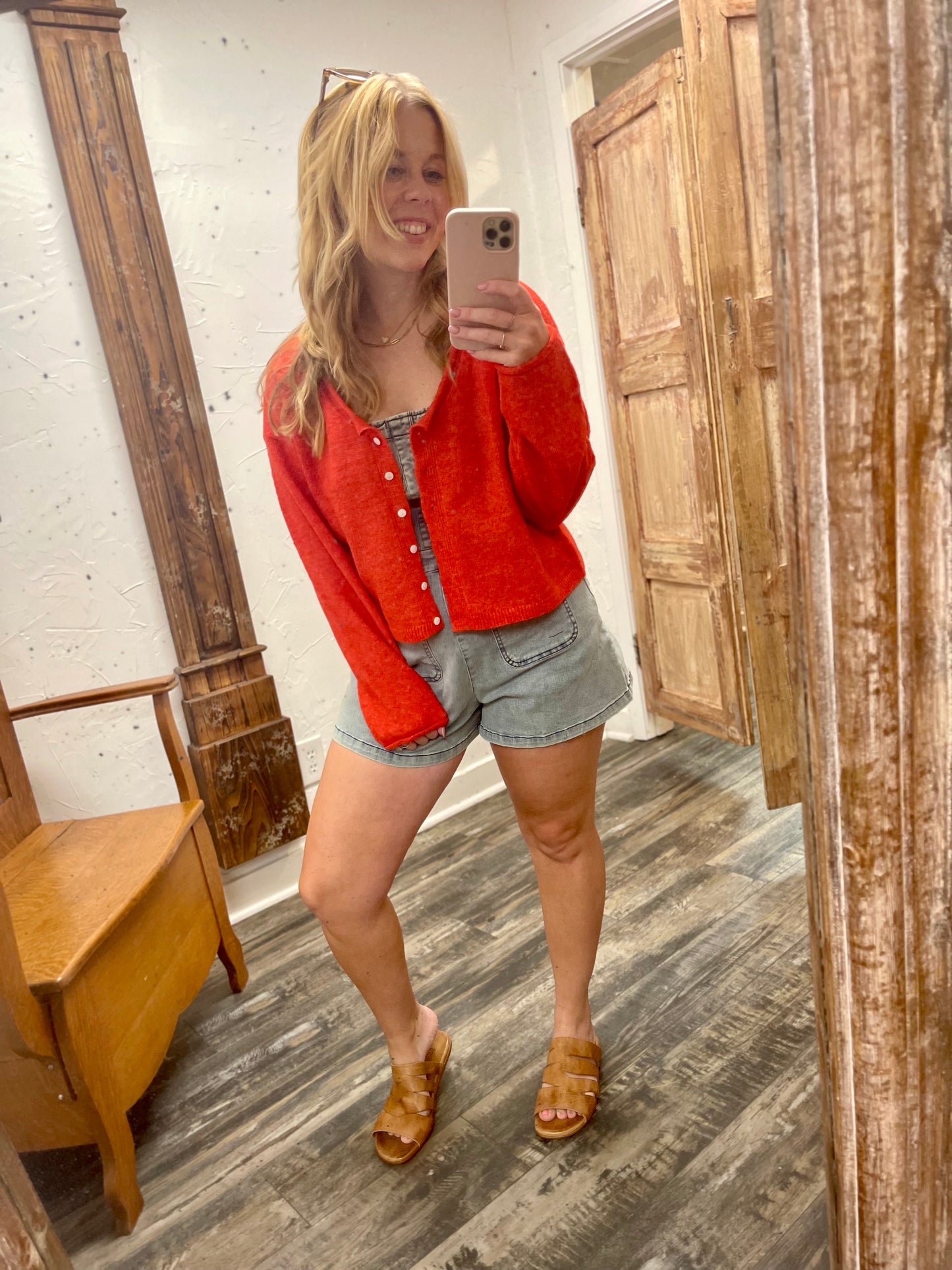 Basic Red Cardi