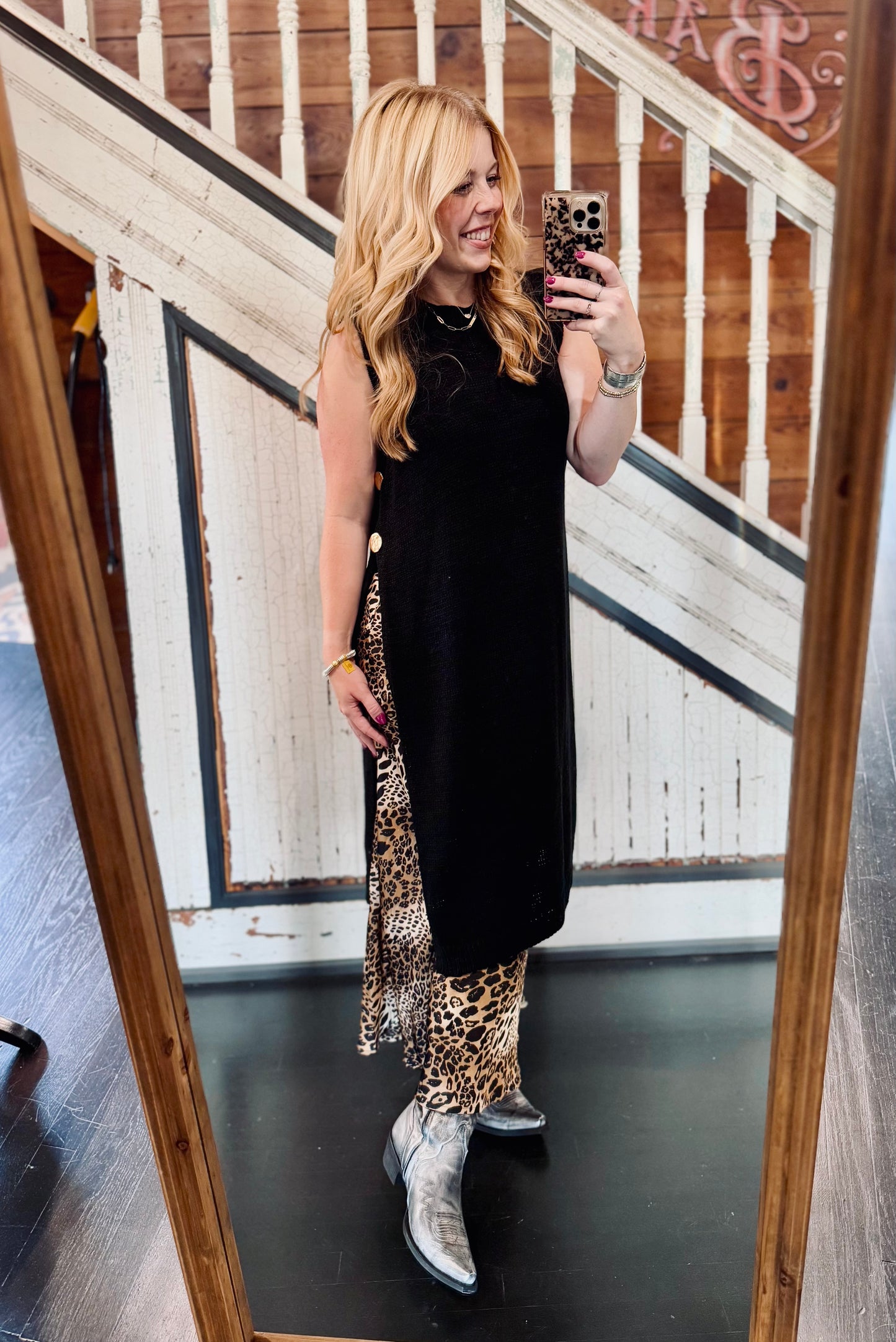 Nashville Nights Open Sweater Top