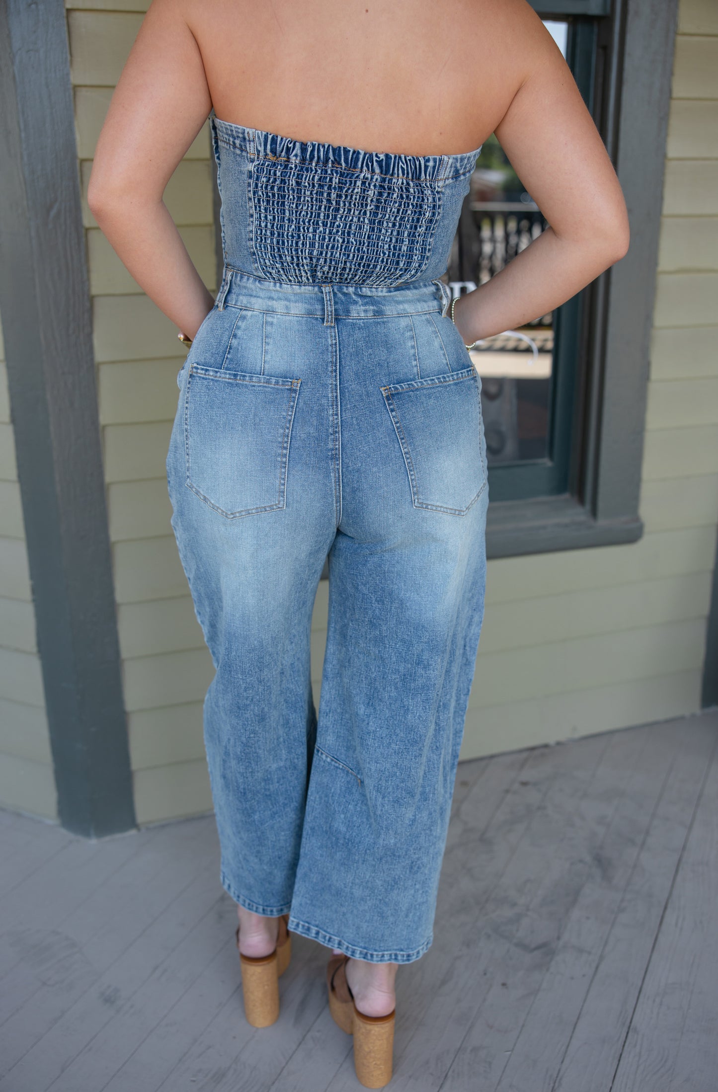 Lainey Barrel Denim Jumpsuit