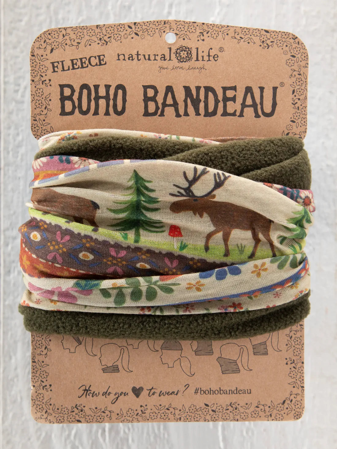 Fleece Boho Bandeau Moose
