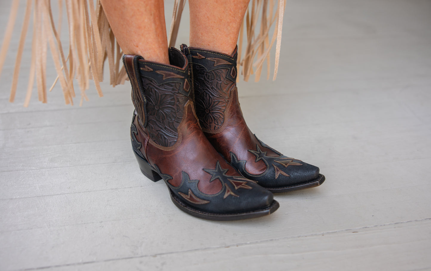 Giant Cognac Bootie by Old Gringo