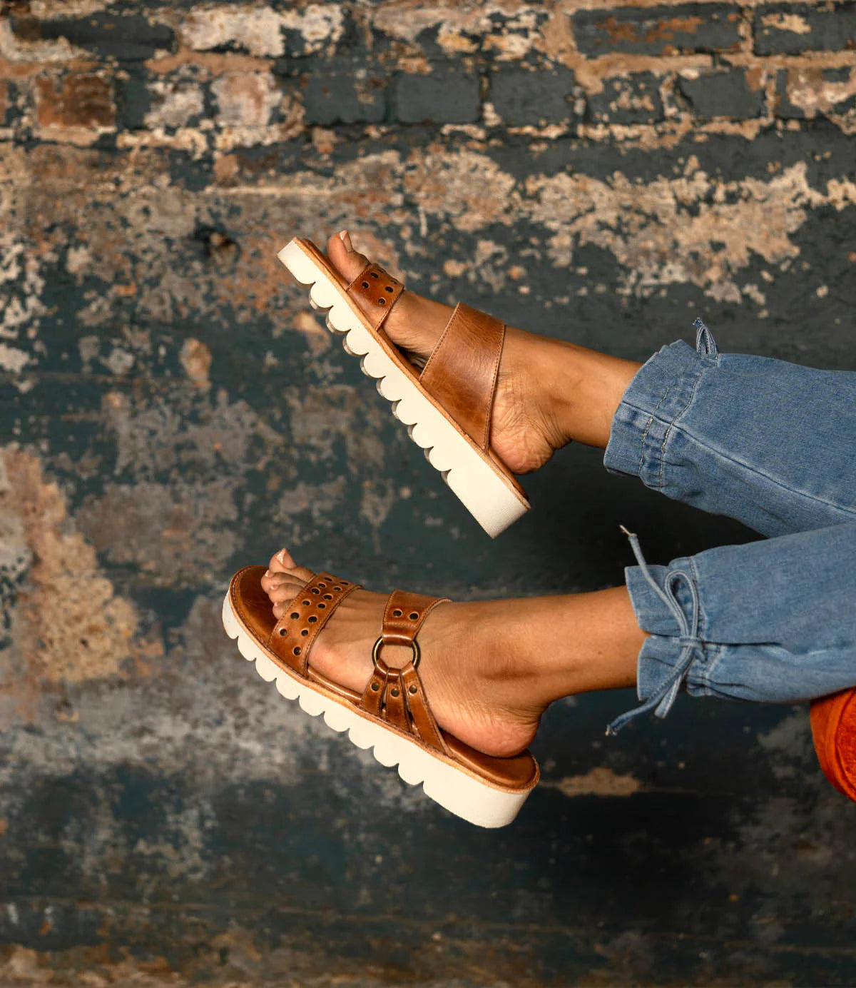 Chow Tan Rustic Sandal by BedStu