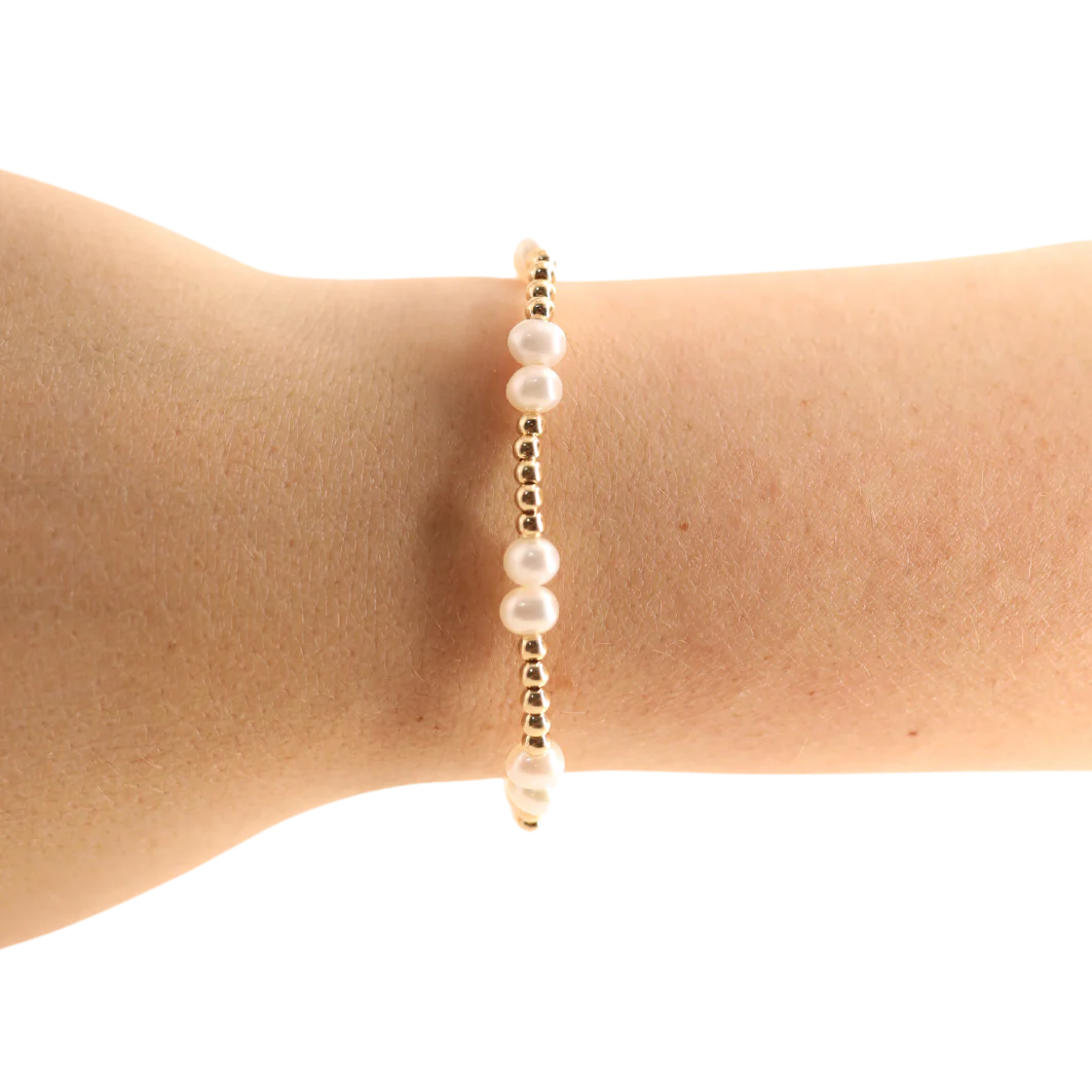 Coastal Pearl Bracelet in Gold