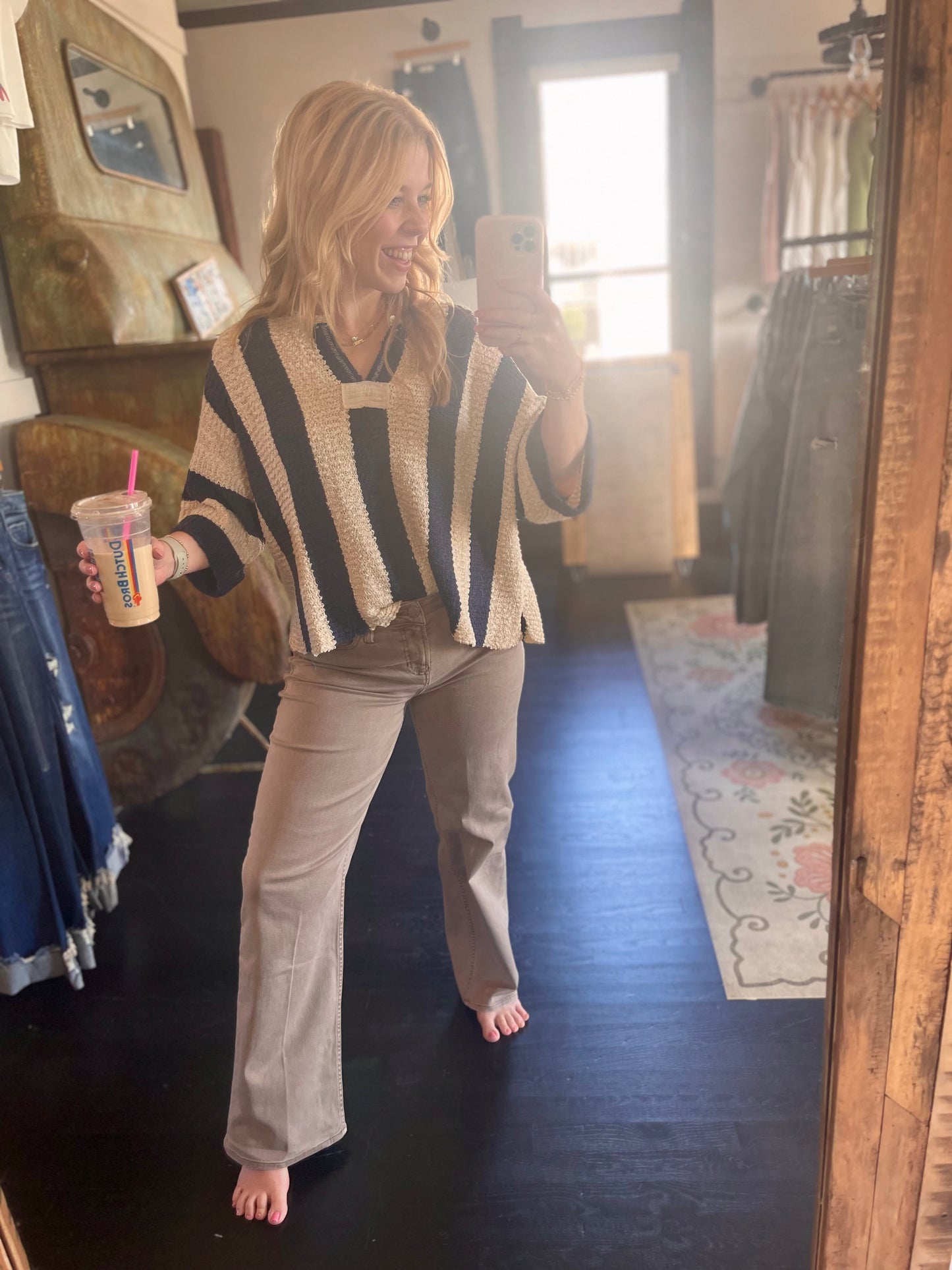 Navy Transitions Sweater
