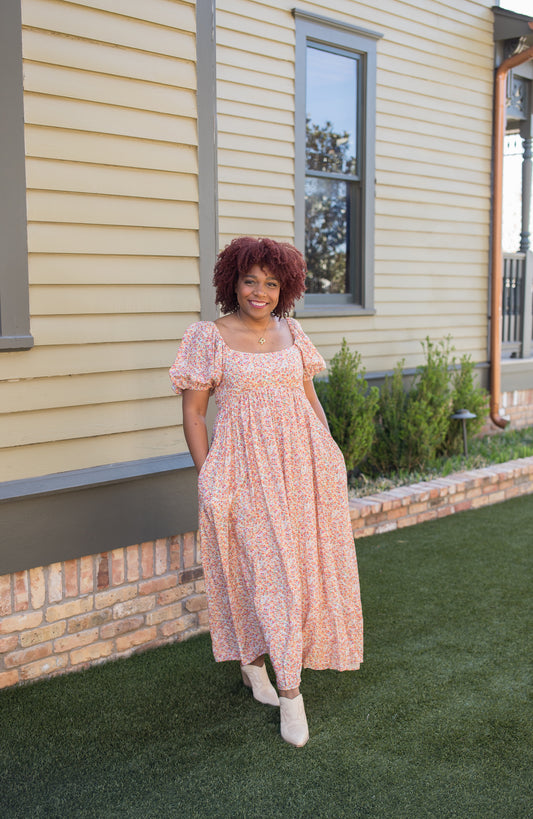 Ditsy Poppy Dress
