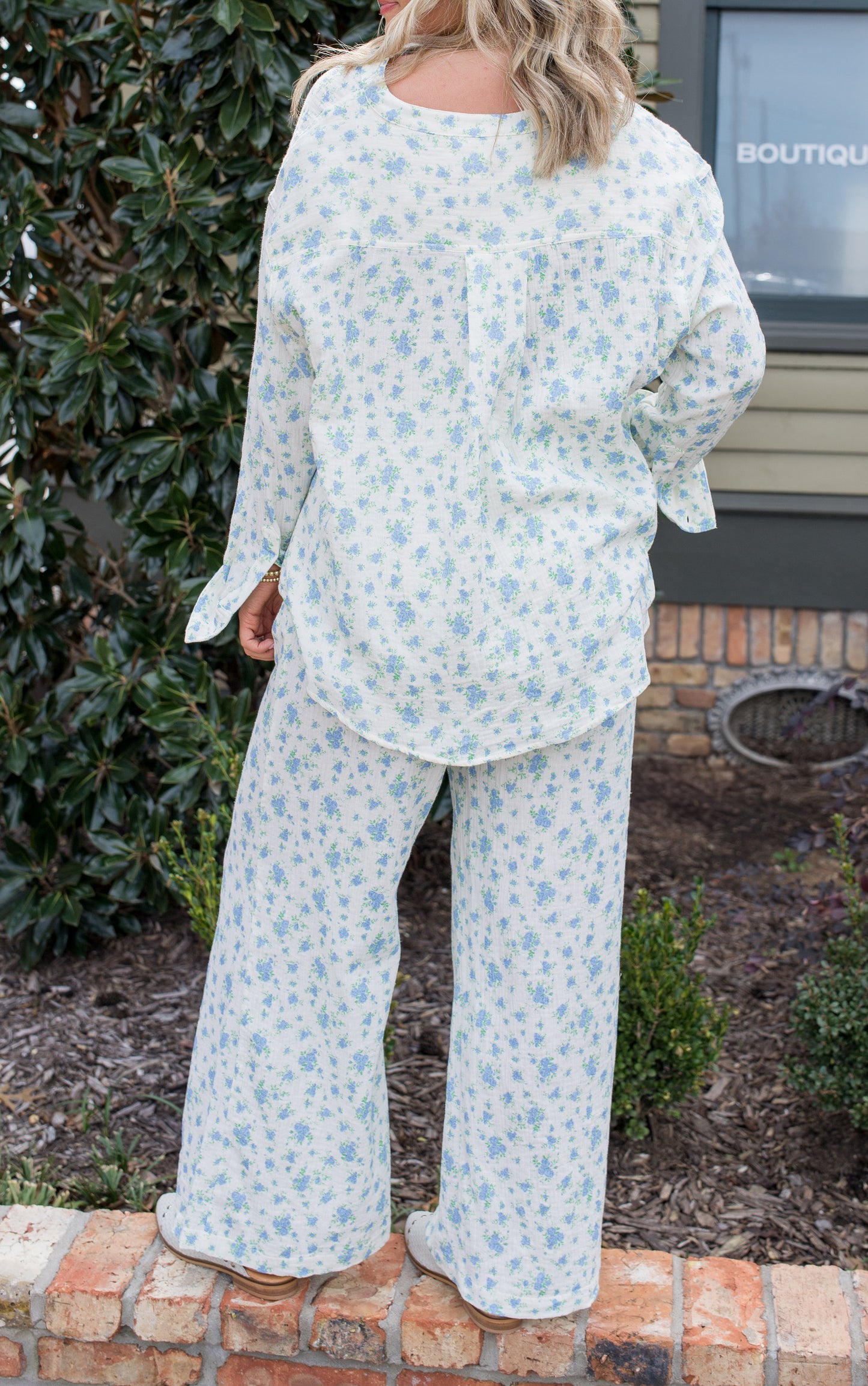 Blue Ditsy Spring Set
