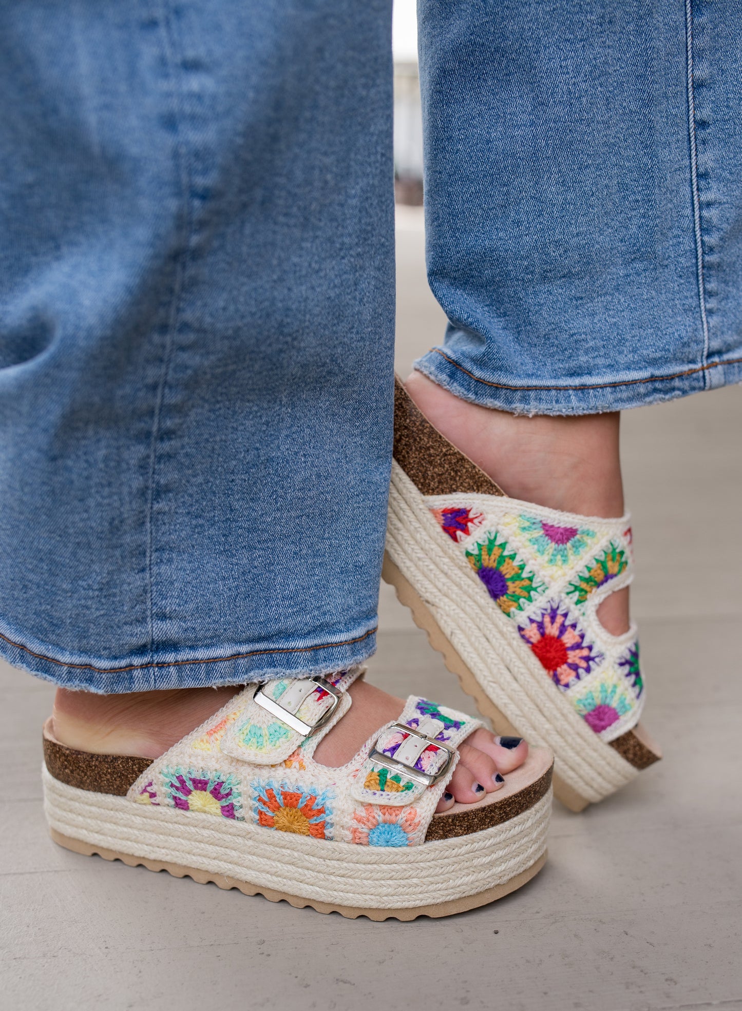 Stain Glass Platform Sandal