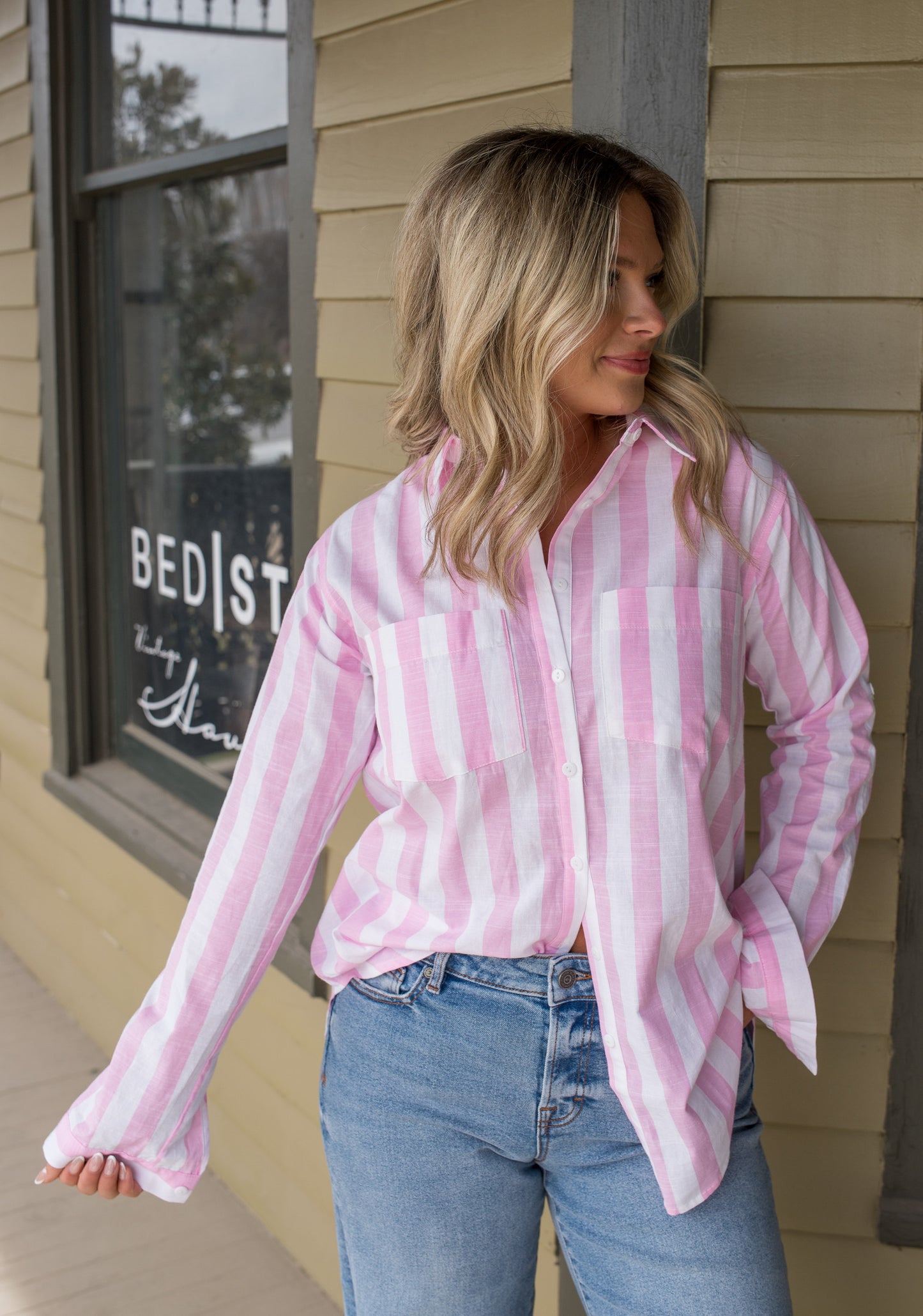 Harlow Stripe Button Down