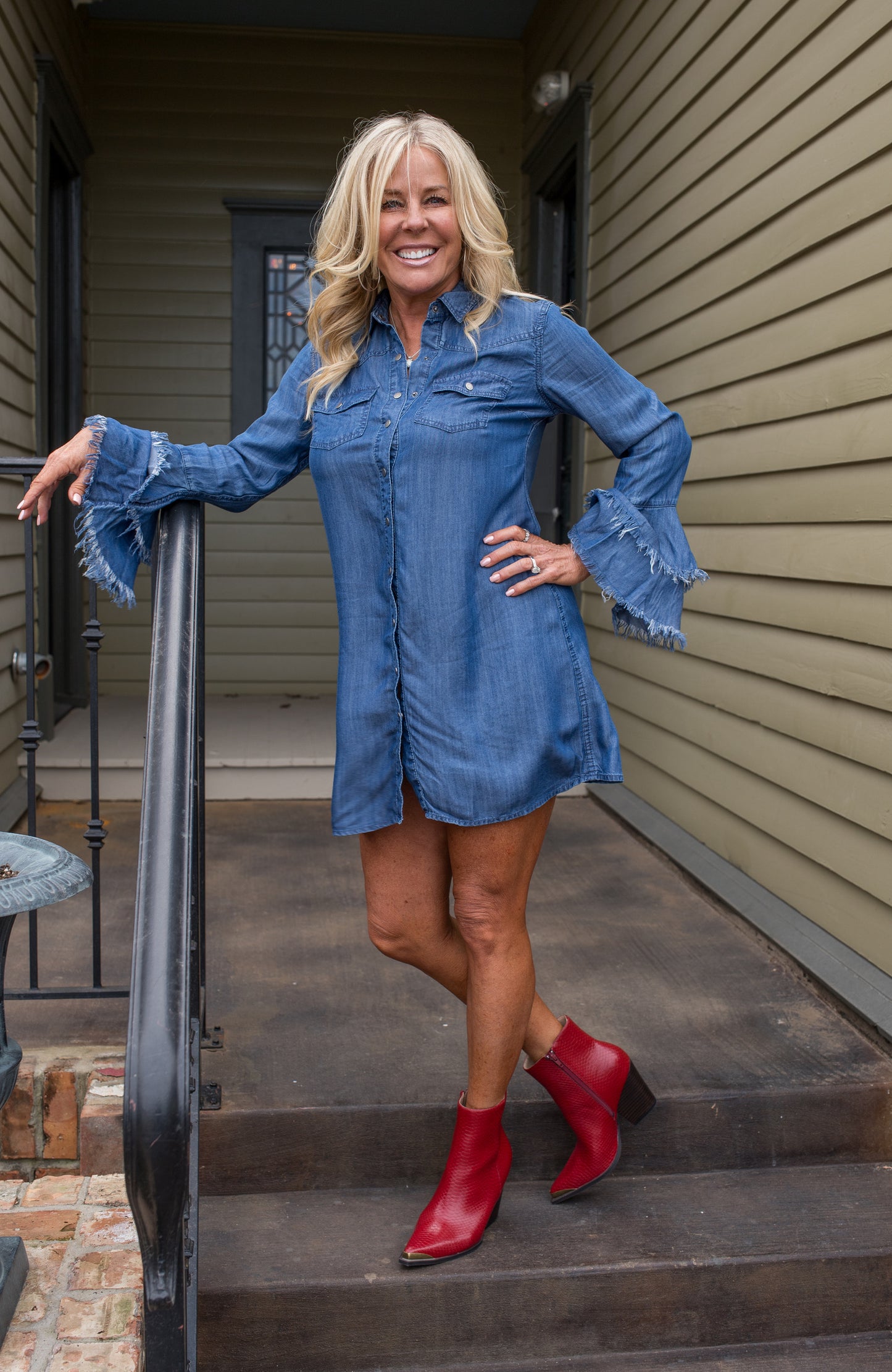 Western Yoke Shirt Dress