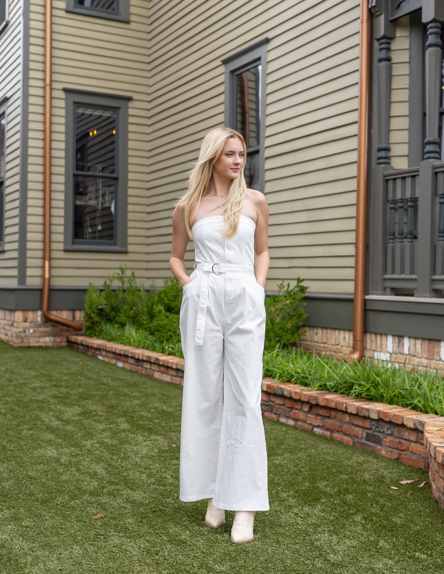 Spring Cream Jumpsuit