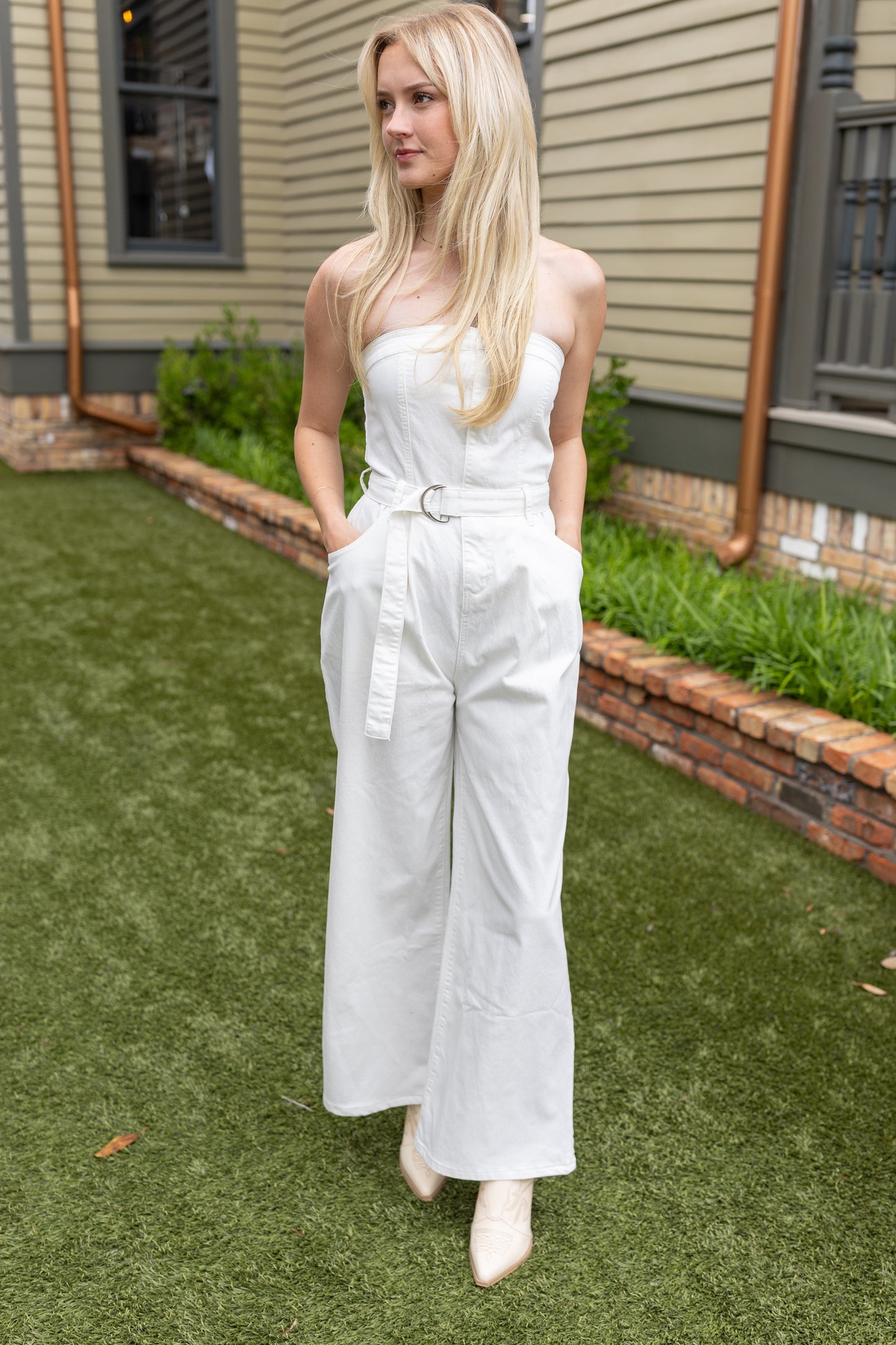 Spring Cream Jumpsuit