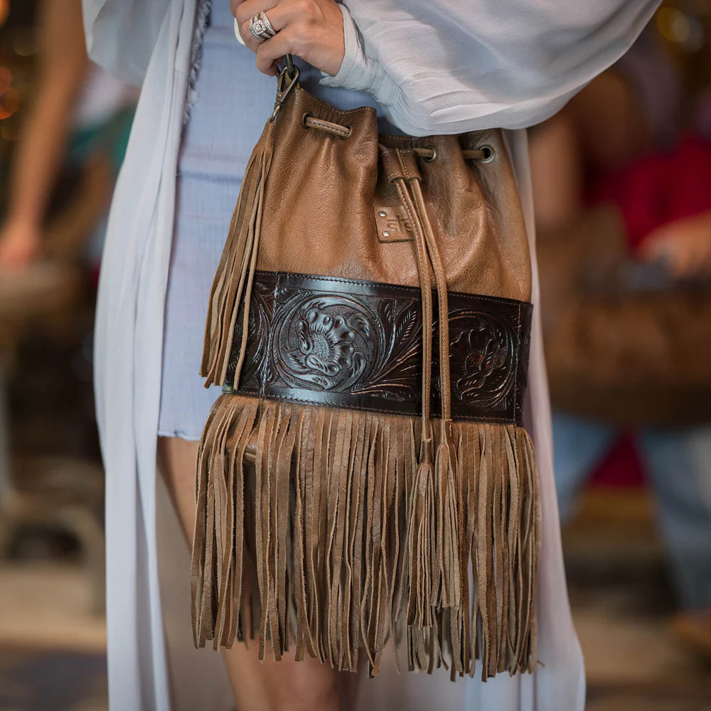 STS Boho Cowgirl Bucket Bag