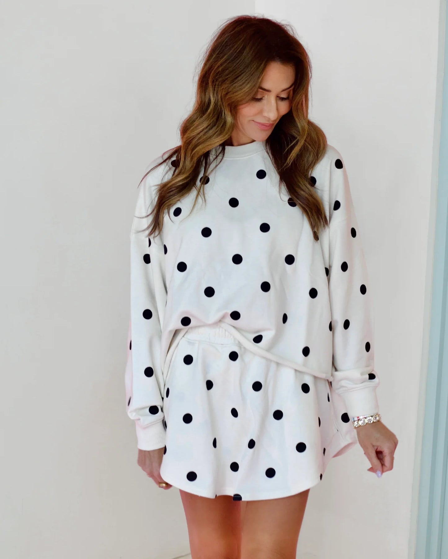 Ivory Polka Dot Set