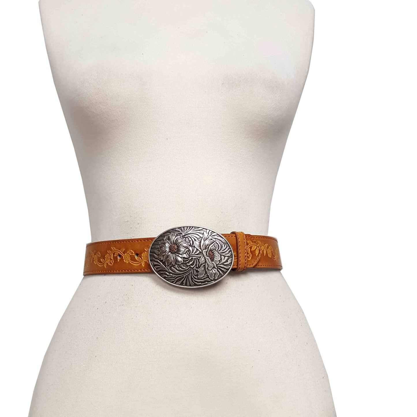 Sunflower Buckle Floral Belt